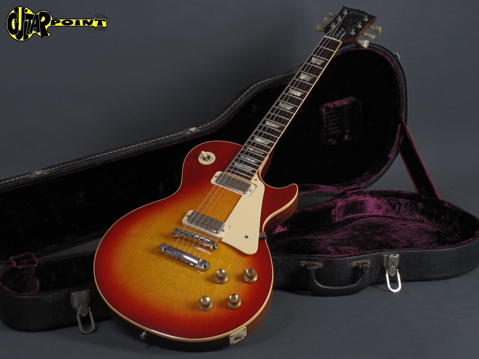 Gibson Les Paul Deluxe Cherry Sunburst Specs Guitarpoint