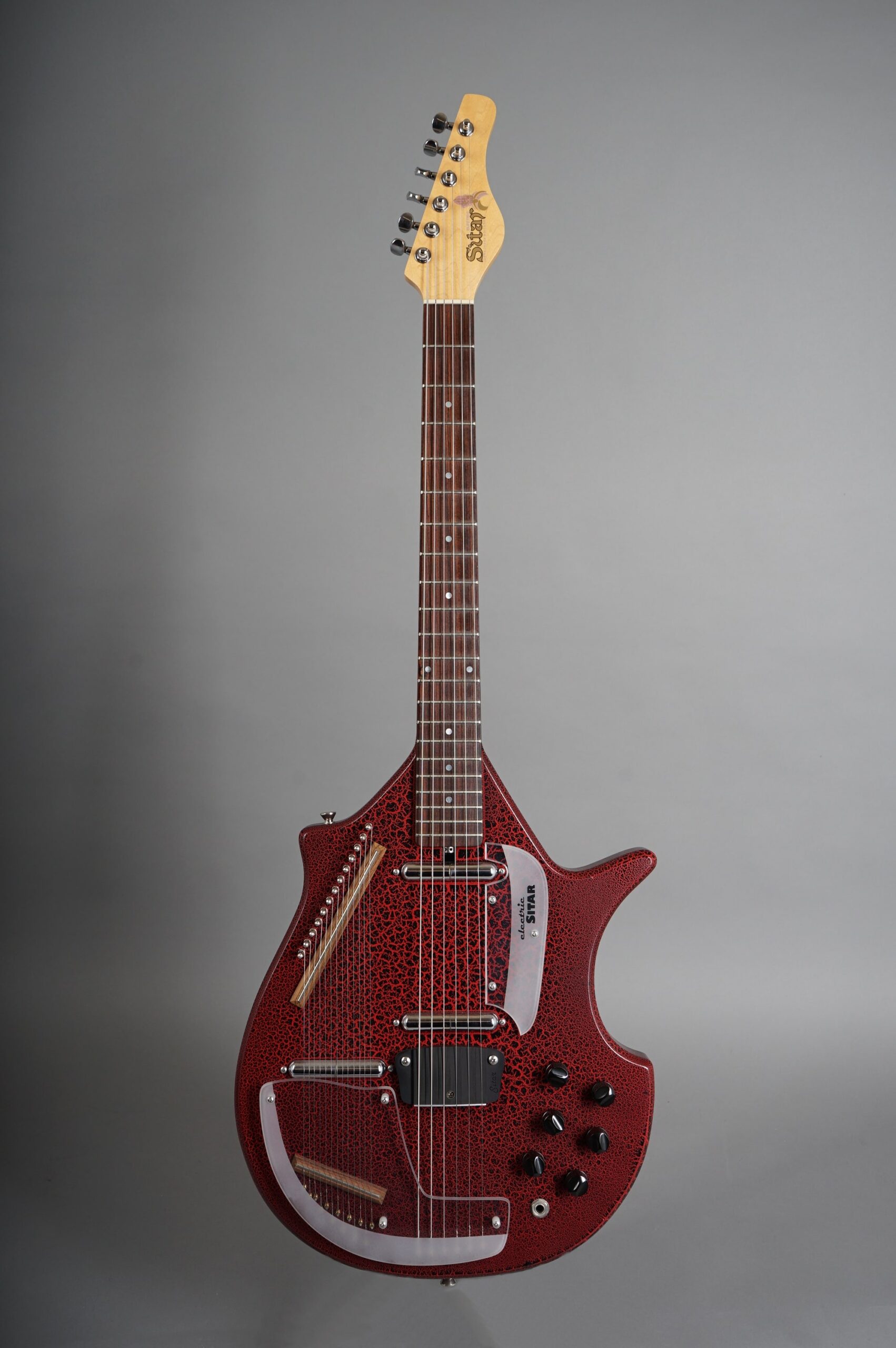 2011 Jerry Jones Electric Master Sitar - Red Gator - GuitarPoint
