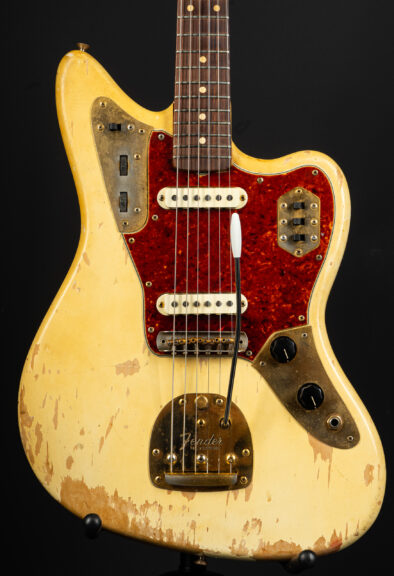 1964 Fender Jaguar - Olympic White Gold Hardware