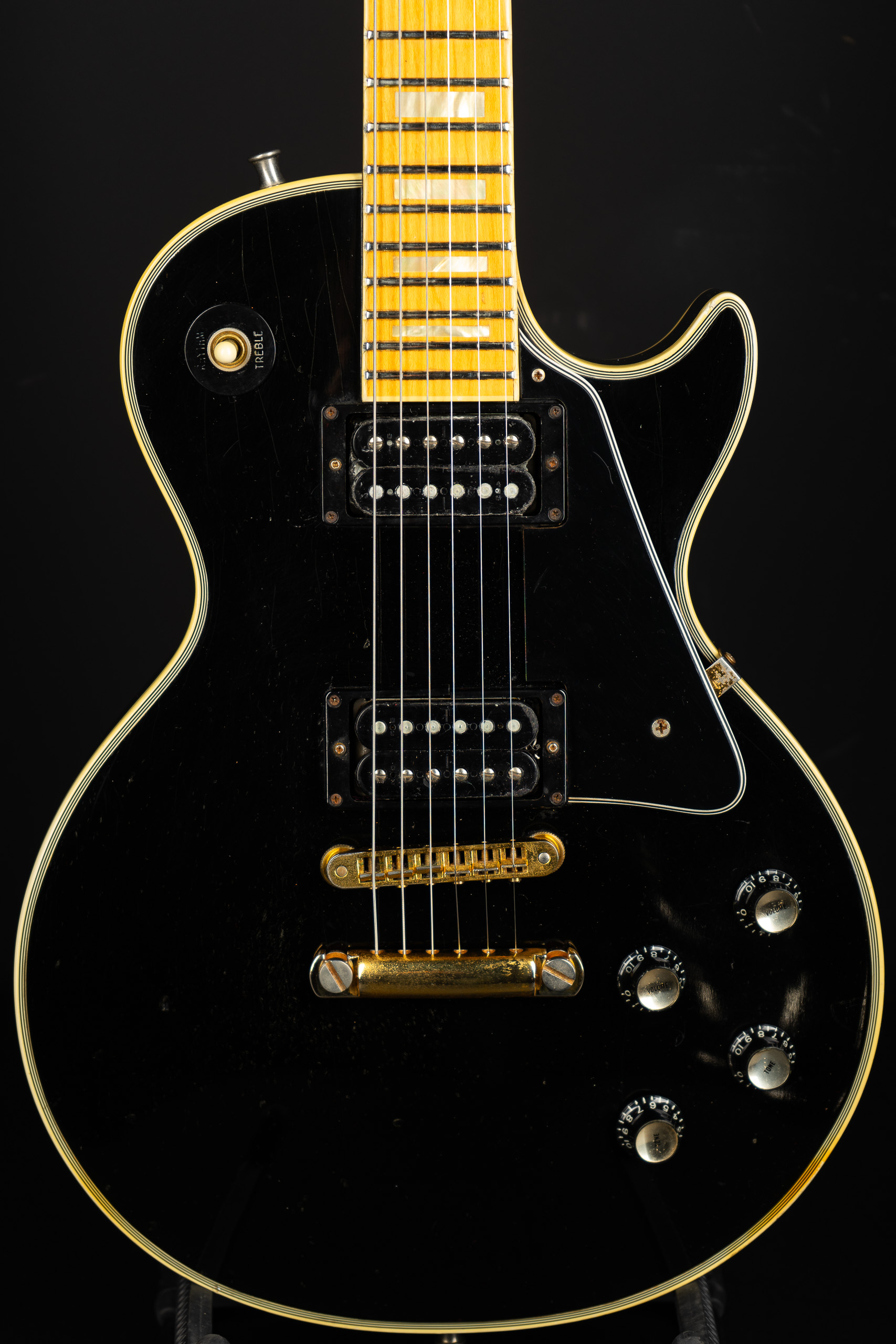 1977 Gibson Les Paul Custom Maple Board – Ebony – GuitarPoint