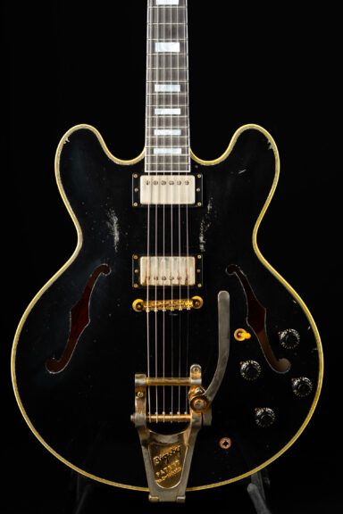 Gibson Custom Shop 1960 ES-355 Keith Richards Collector's Edition Signed Label Aged and Signed Label - Ebony