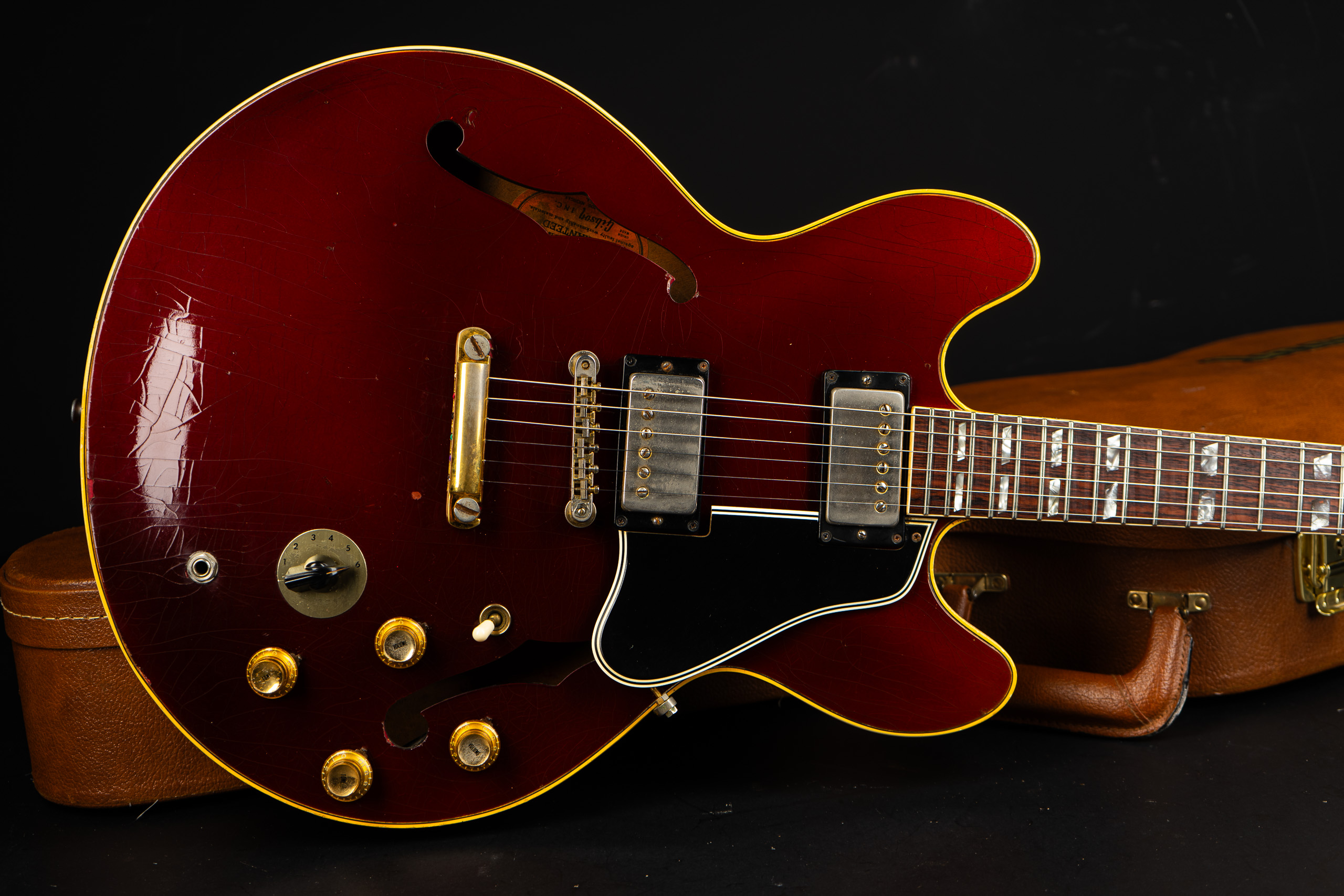 1969 Gibson ES-345 TDSV - Sparkling Burgundy Metallic - GuitarPoint