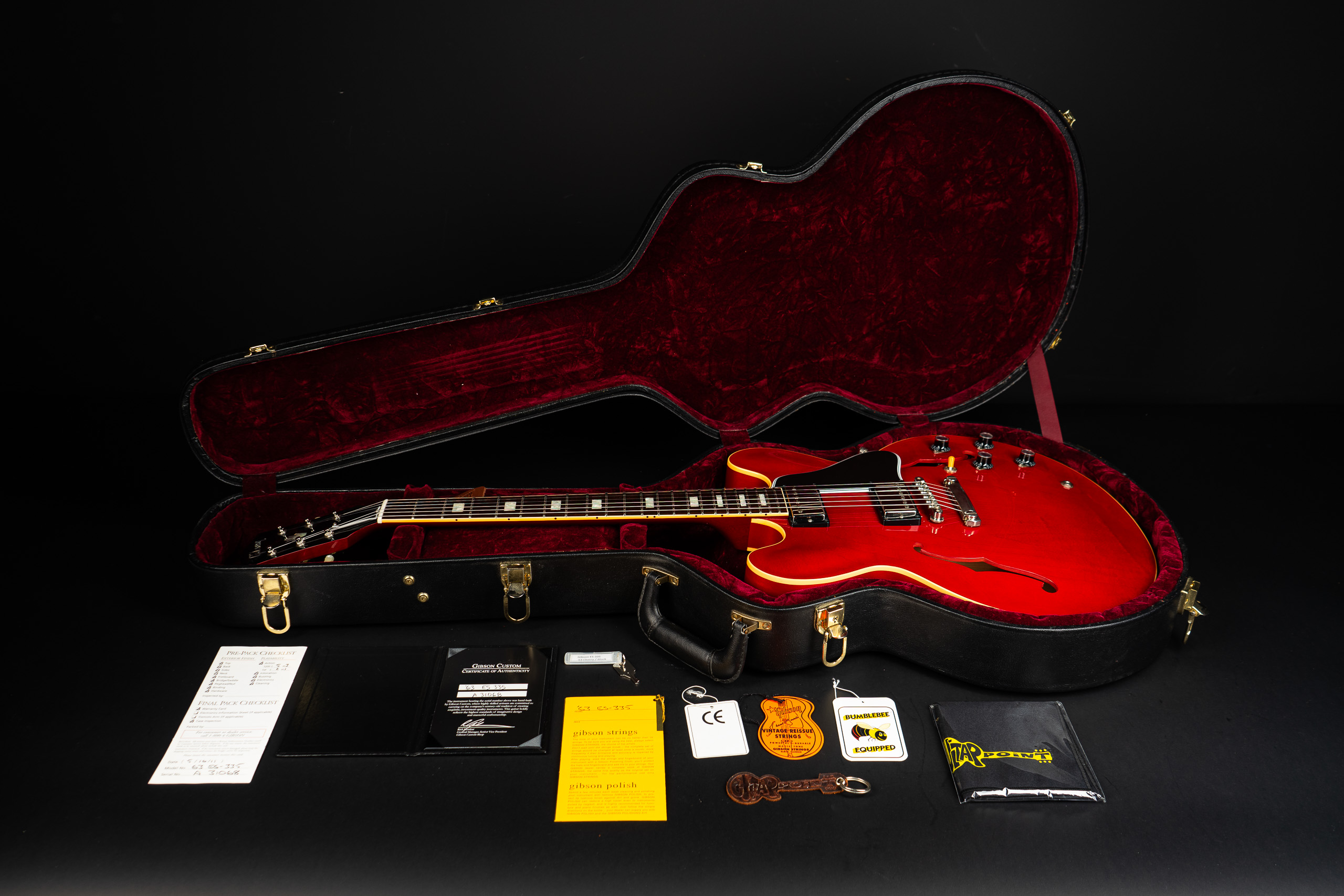 2011 Gibson Nashville Custom Shop 1963 ES-335 Reissue - Cherry
