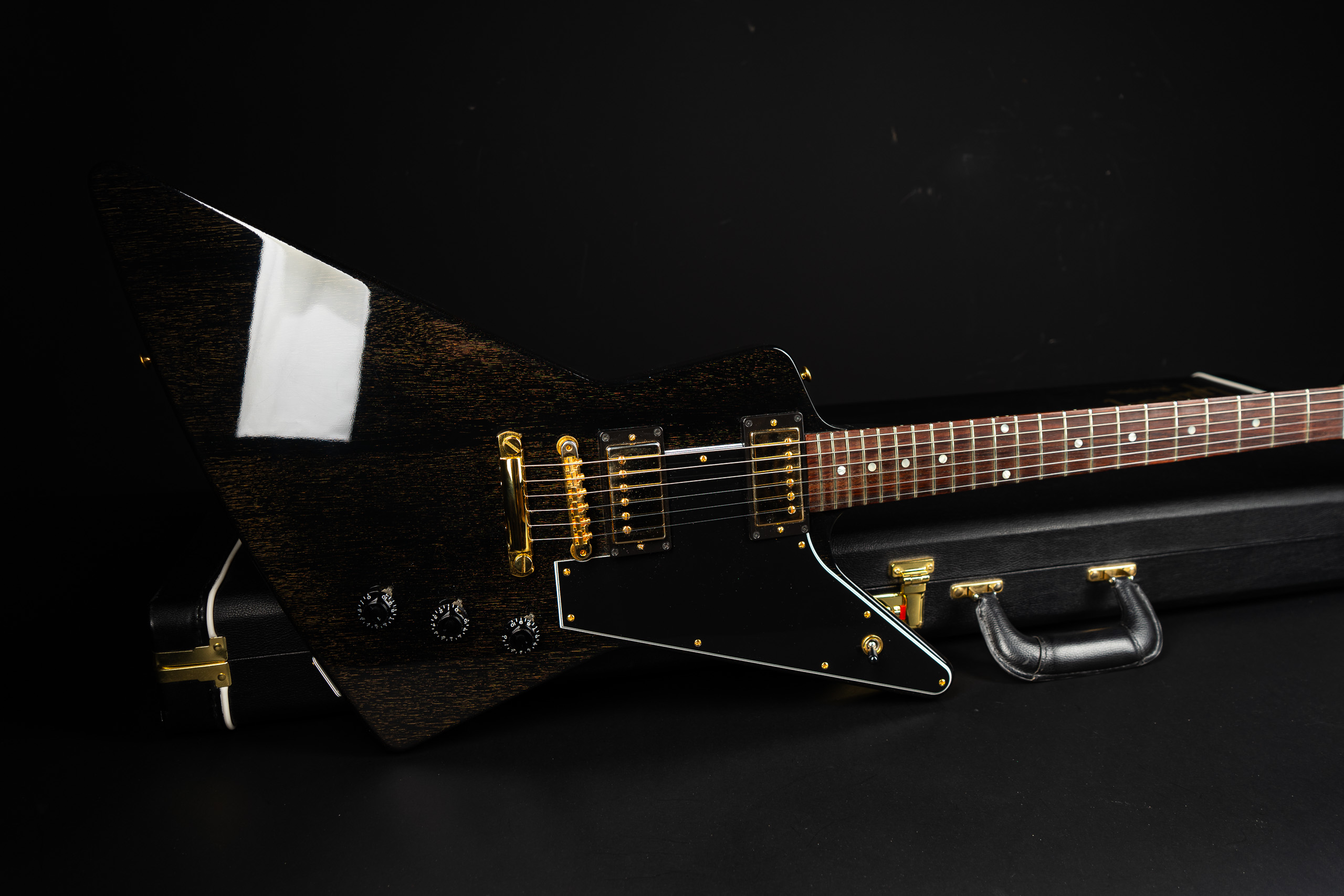 2017 Gibson Custom Shop 1958 Explorer - TV Black - GuitarPoint