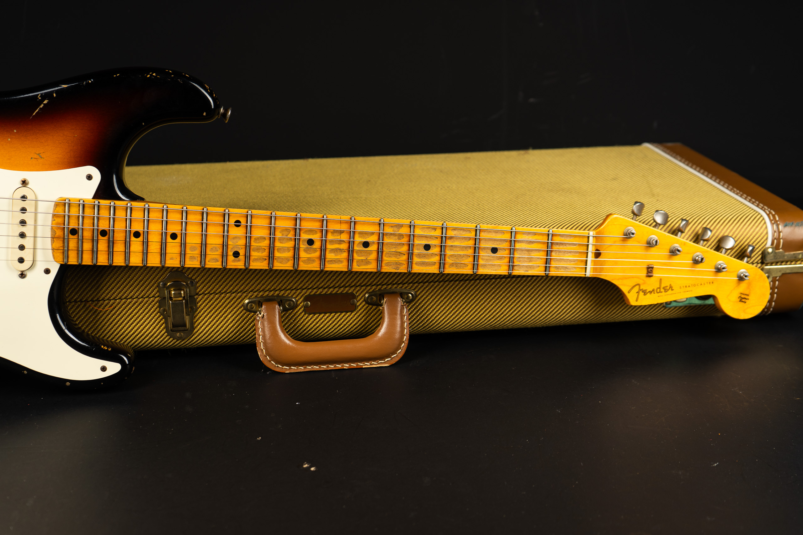 ★Custom HardRelic Sunburst Stratocaster★ 2009 Fender Custom Shop 1957 Stratocaster Heavy Relic - Sunburst