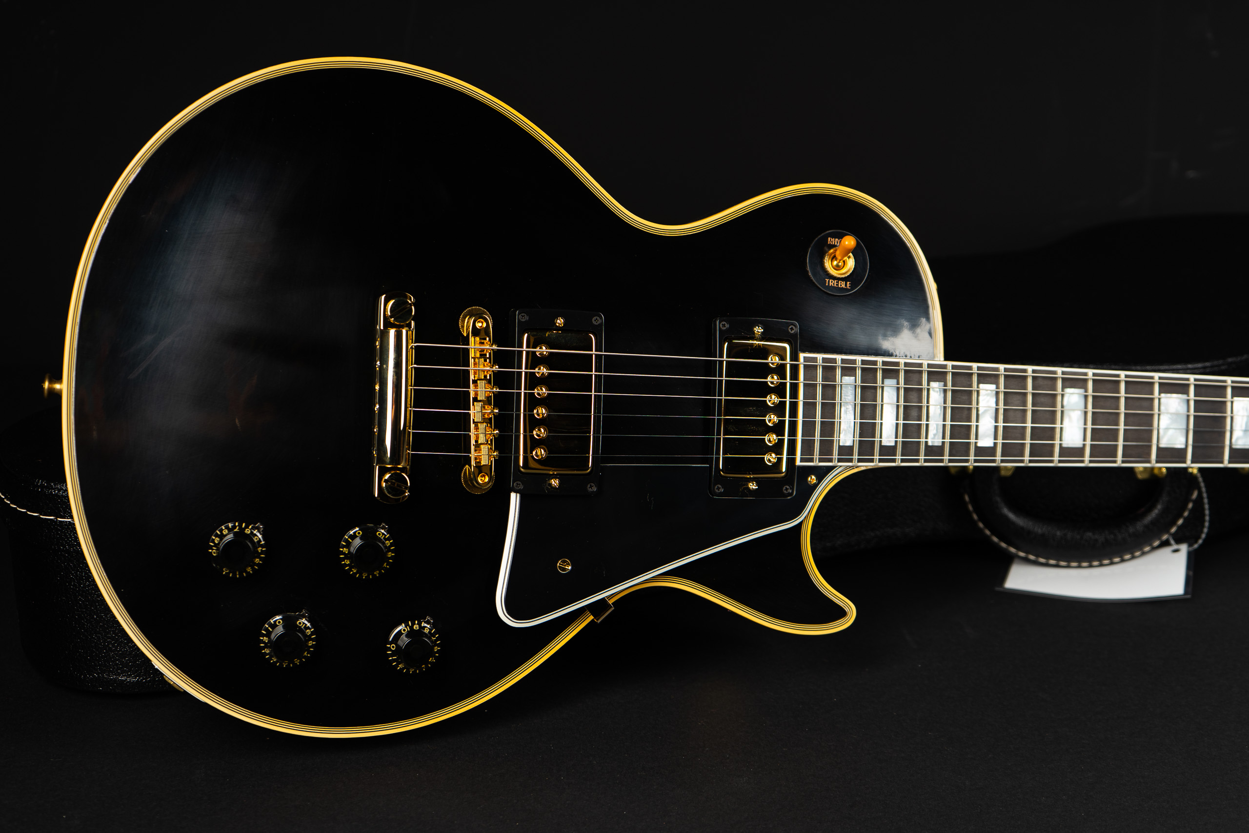 Gibson Custom Shop 1957 Les Paul Custom VOS - Ebony - GuitarPoint