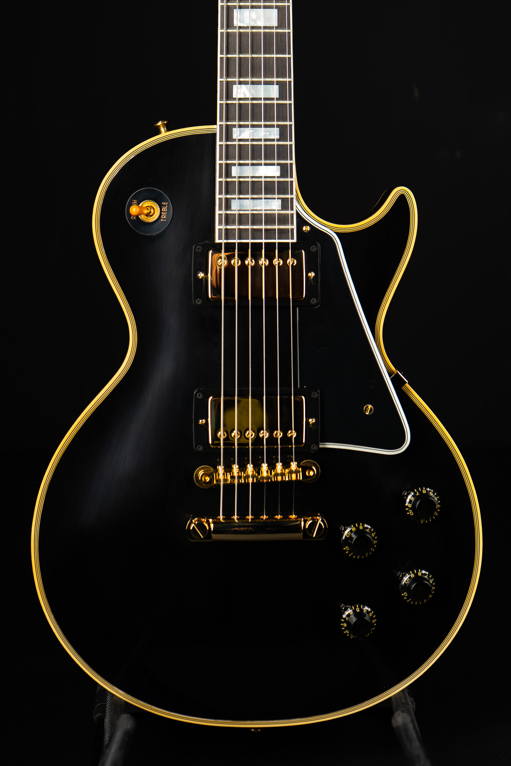 Gibson Custom Shop 1957 Les Paul Custom VOS - Ebony - GuitarPoint