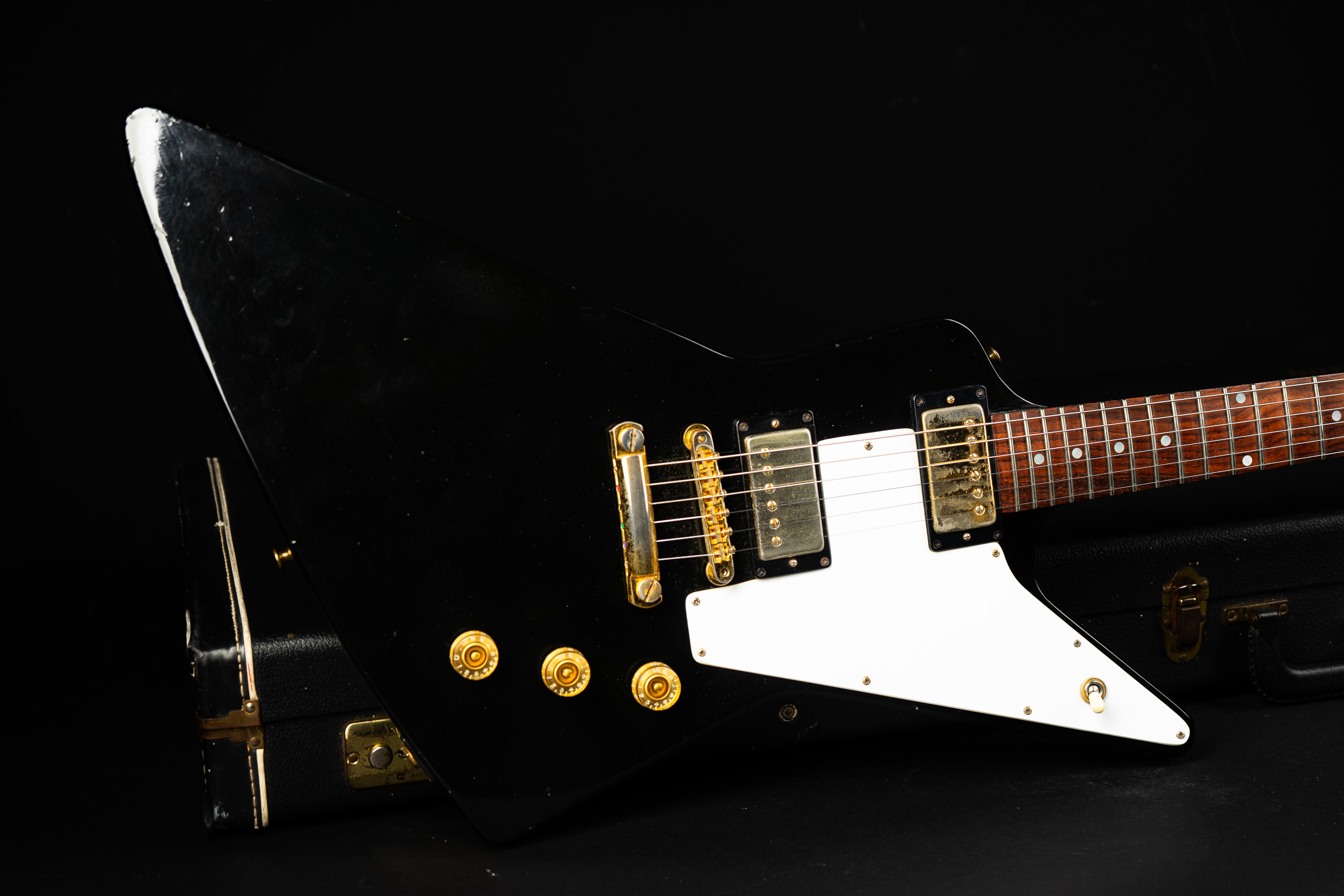 1976 Gibson Explorer - Ebony - GuitarPoint