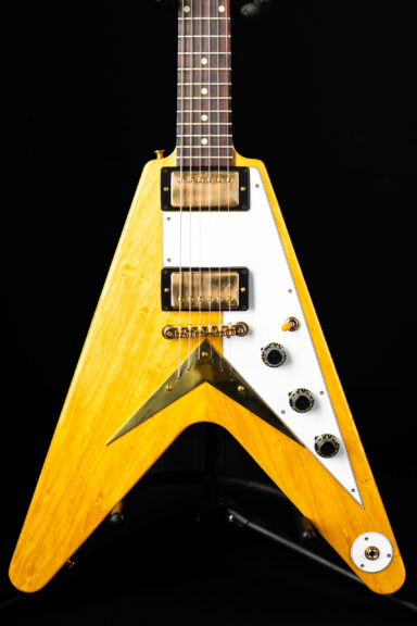 Gibson Custom Shop 1958 Flying V White Pickguard - Natural (Birdseye!)