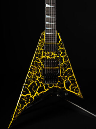 Jackson USA Custom Shop Rhoads RR24 - Black Yellow Crackle