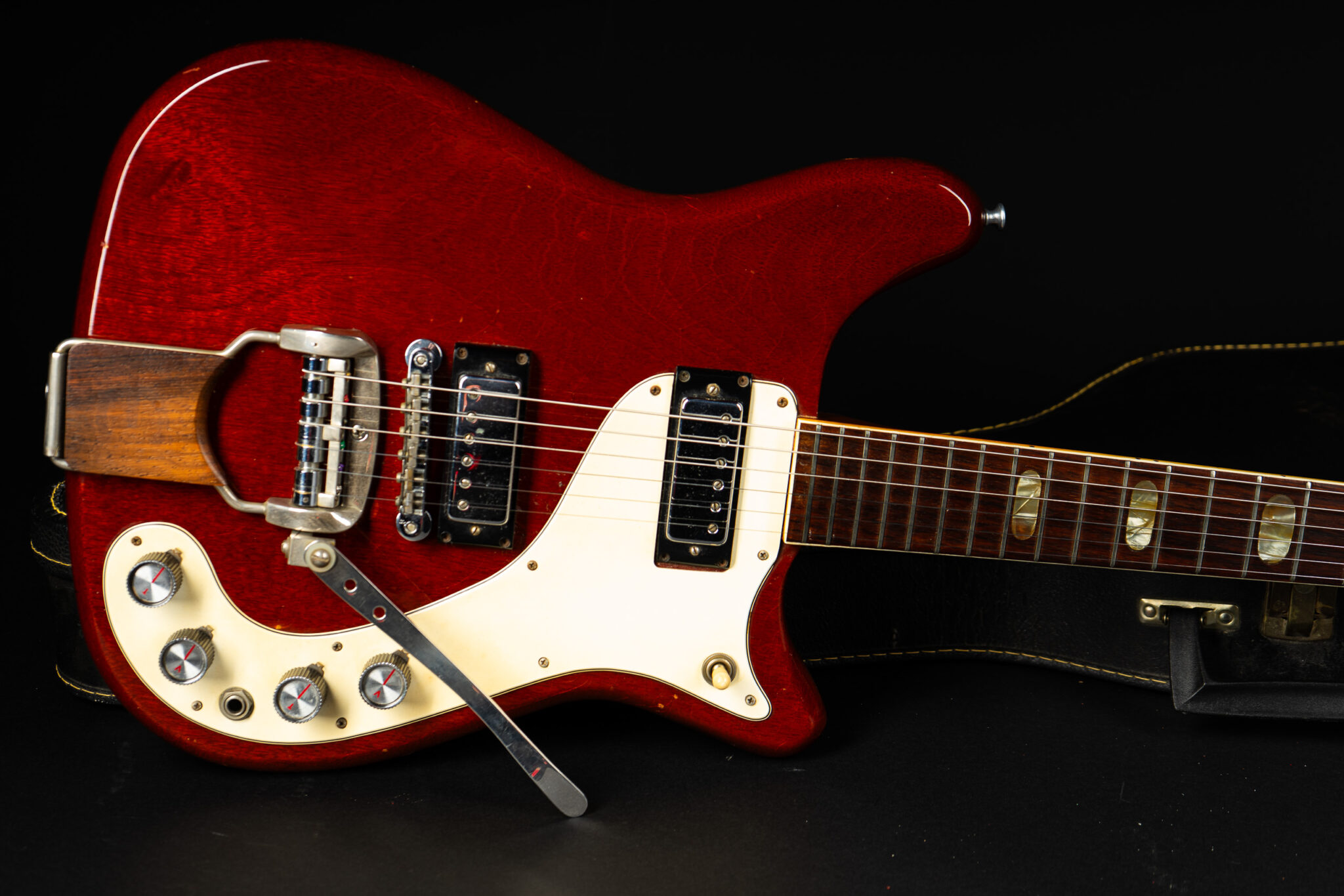 1966 Epiphone Crestwood Custom – Cherry – GuitarPoint