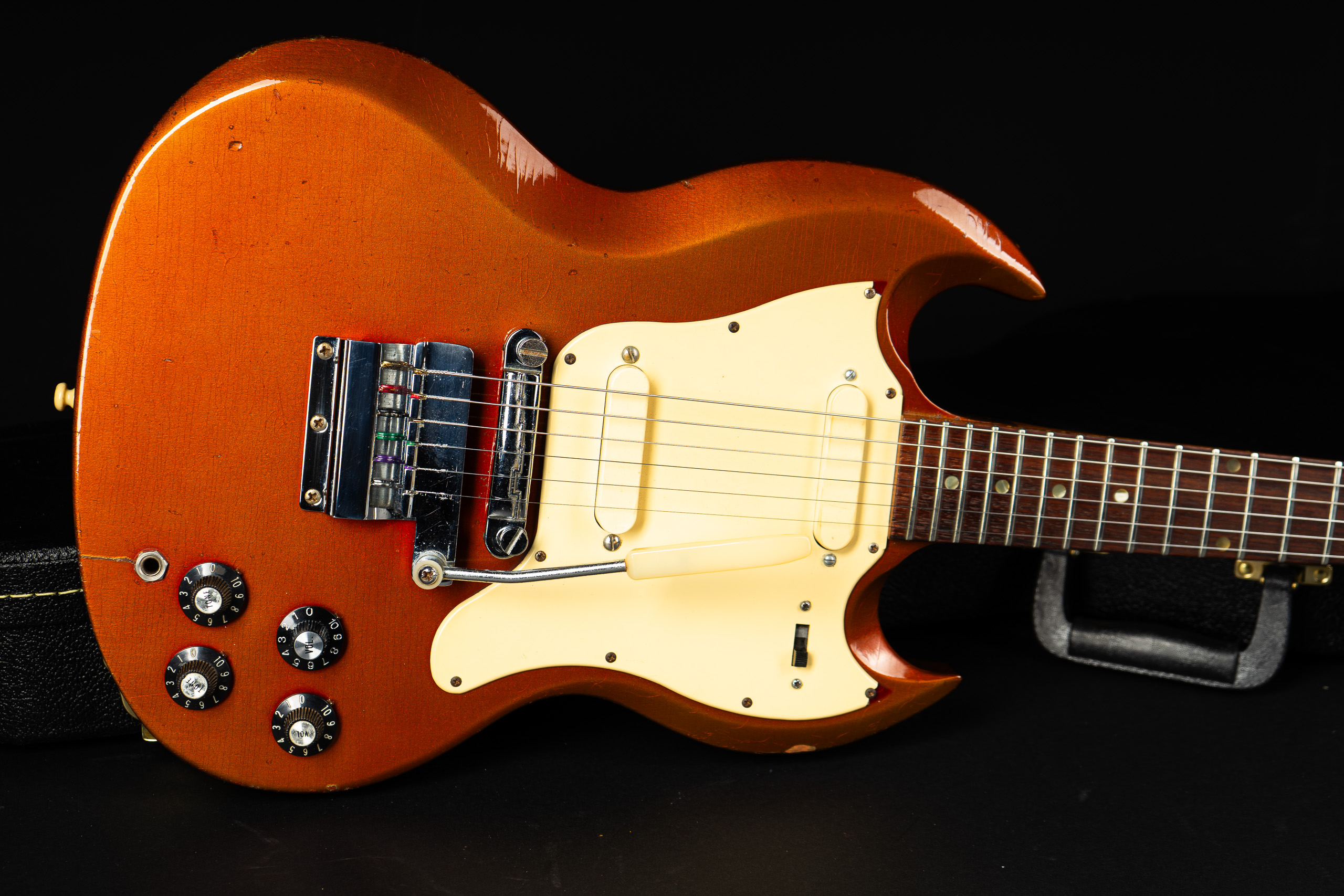 1967 Gibson Melody Maker - Sparkling Burgundy Metallic - GuitarPoint
