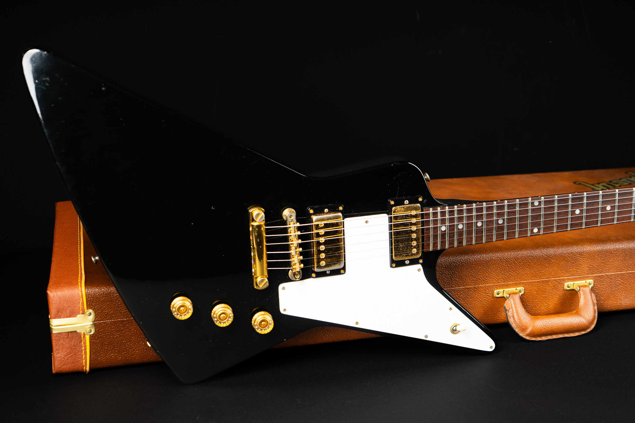 1976 Gibson Explorer - Ebony - GuitarPoint