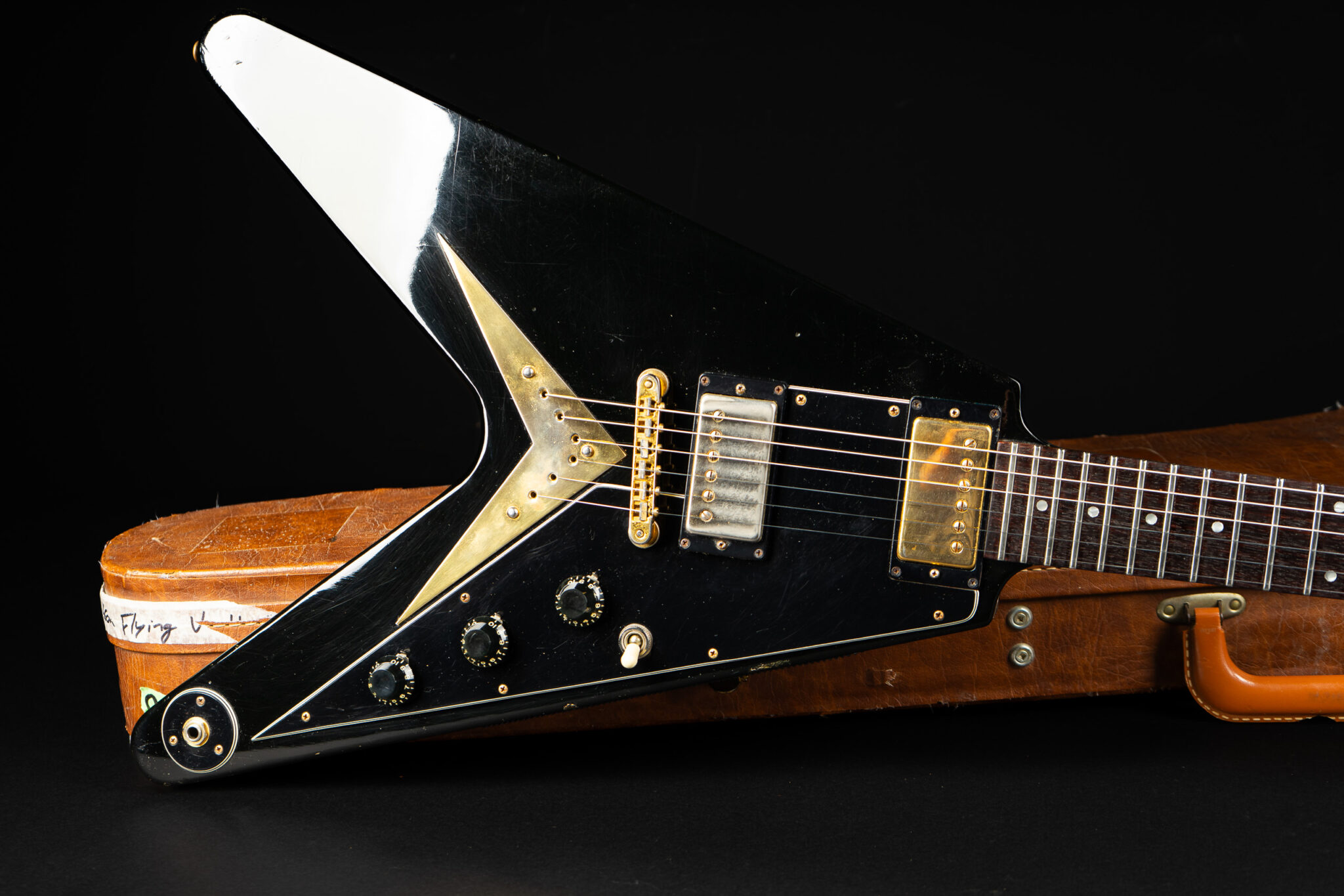 1982 Gibson Flying V Korina Heritage Series – Ebony – GuitarPoint