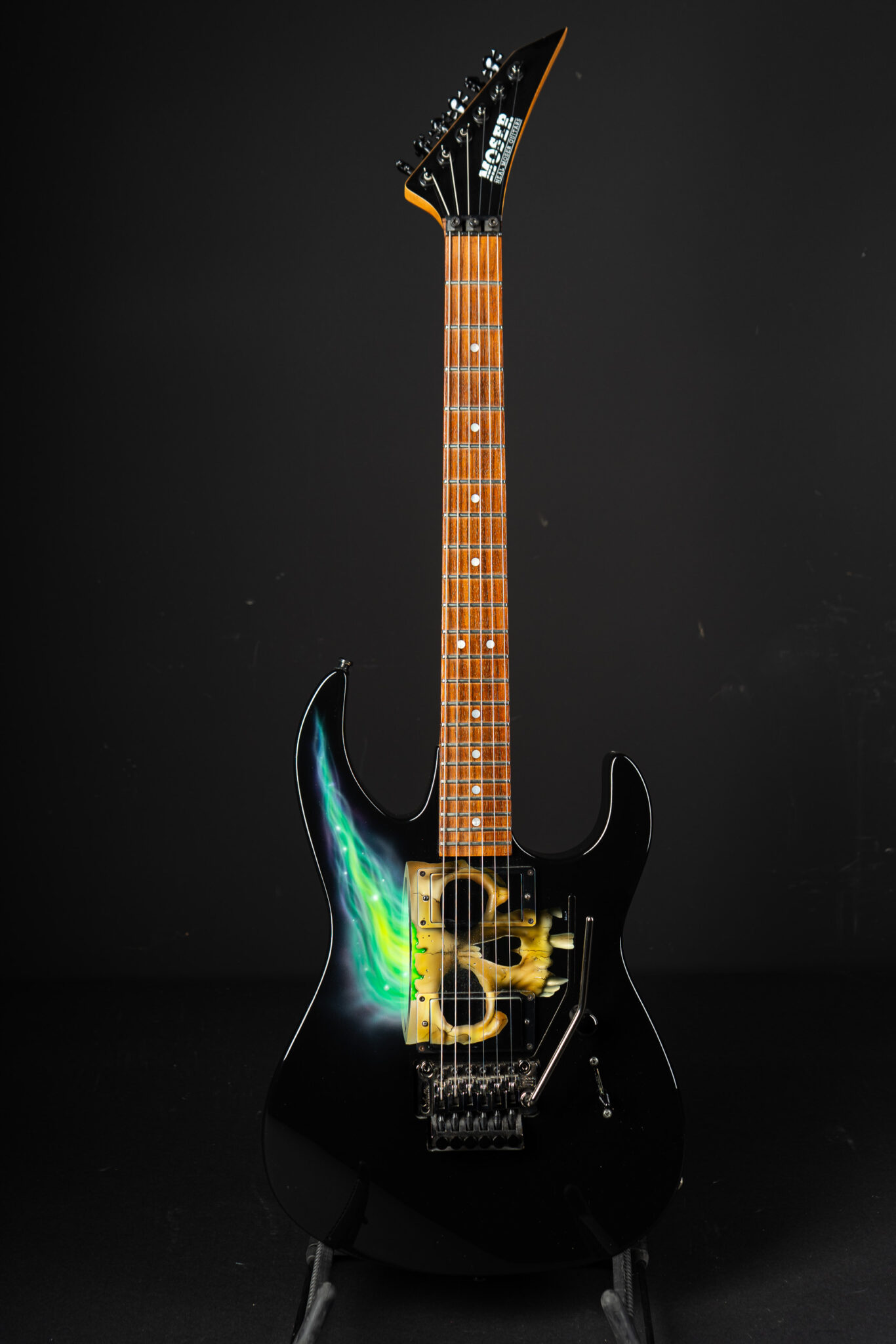 1991 Neal Moser Custom S – Skull Graphic – GuitarPoint