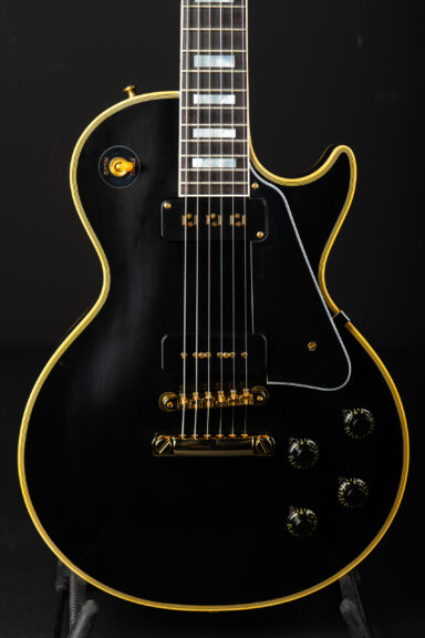 Gibson 1954 Les Paul Custom Staple Pickup Reissue VOS - Ebony - 3,92Kg!