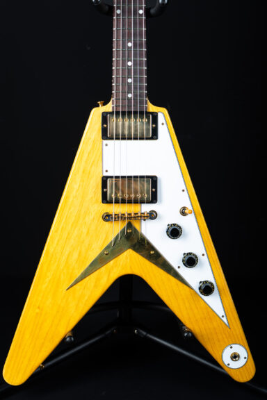 Gibson Custom Shop 1958 Flying V White Pickguard - Natural (3,1Kg!)