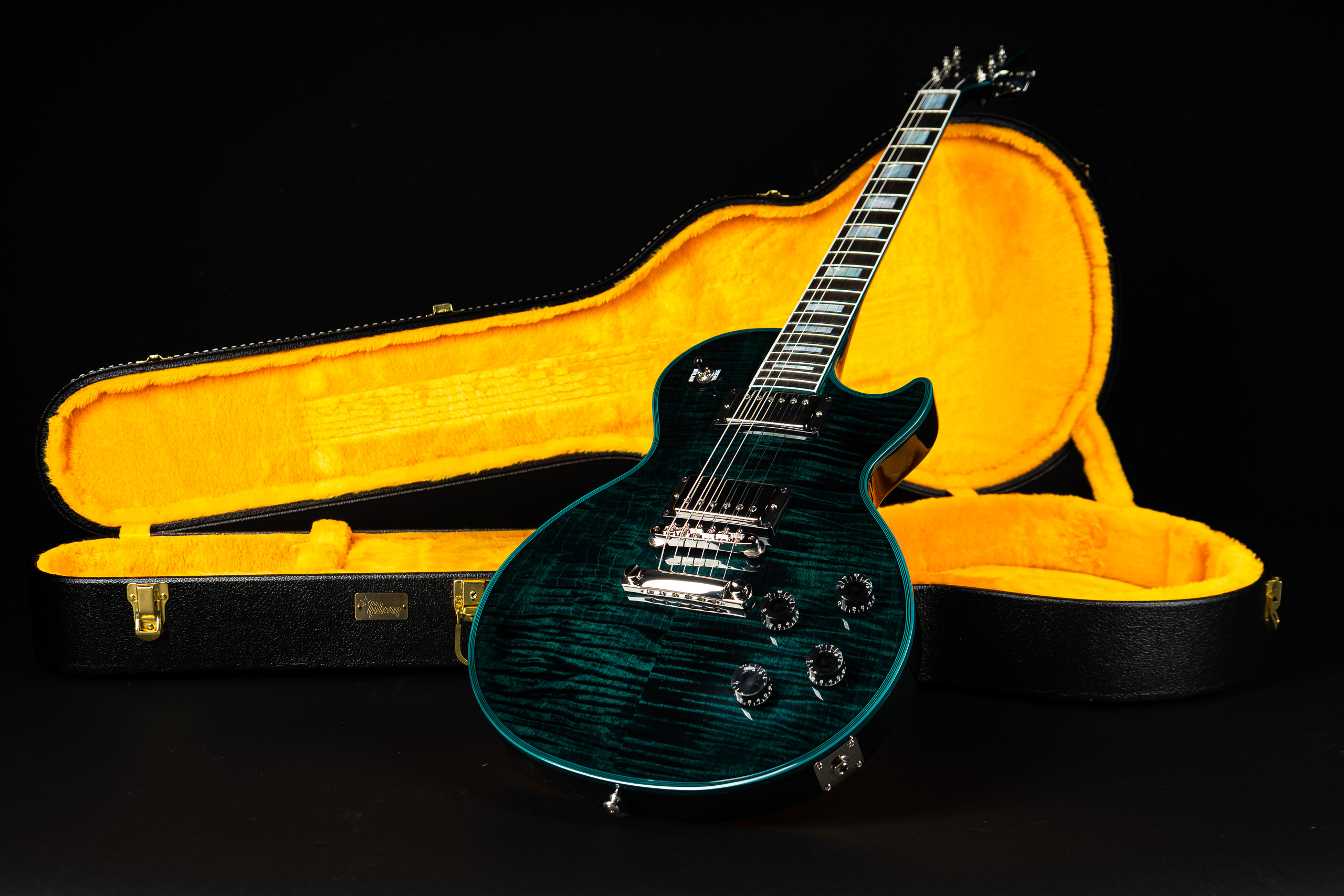 Gibson Custom Shop Les Paul Axcess Custom Stopbar - Peacock Widow