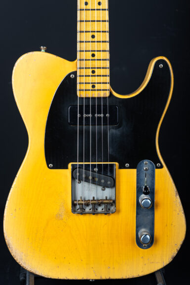 2025 Nachoguitars 50s Blackguard P90 - Blond #1348