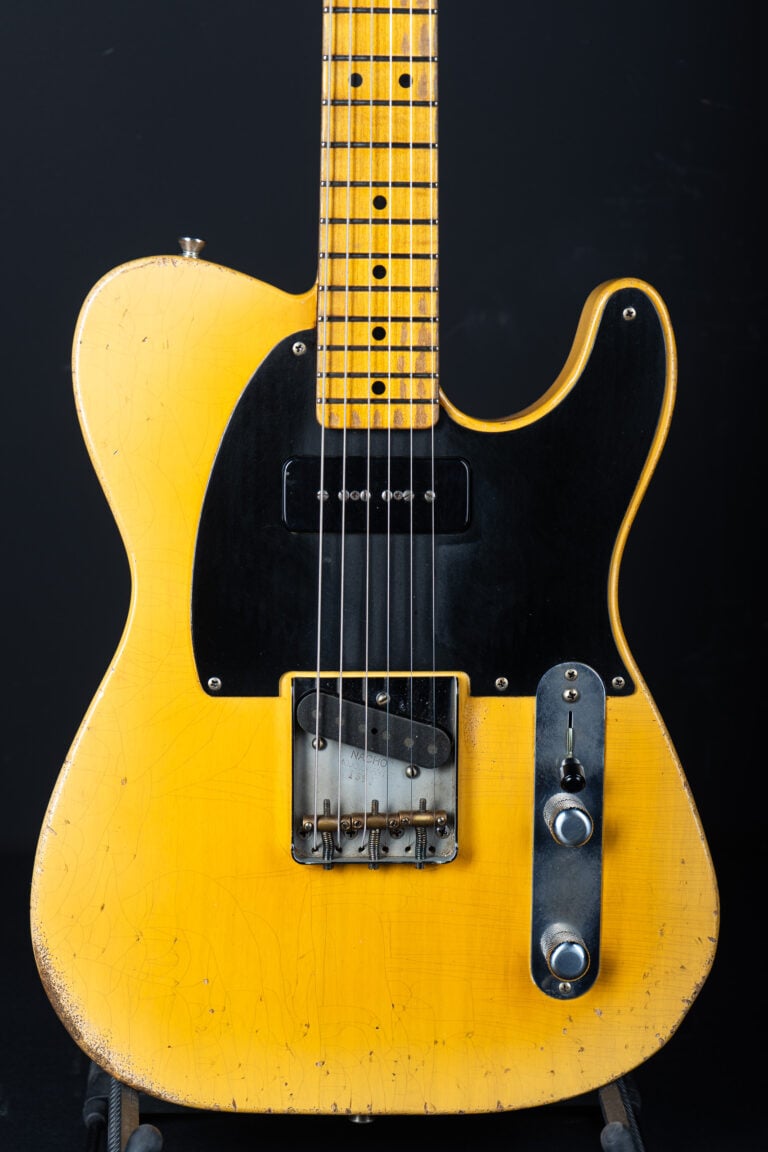 2025 Nachoguitars 50s Blackguard P90 – Blond #1390