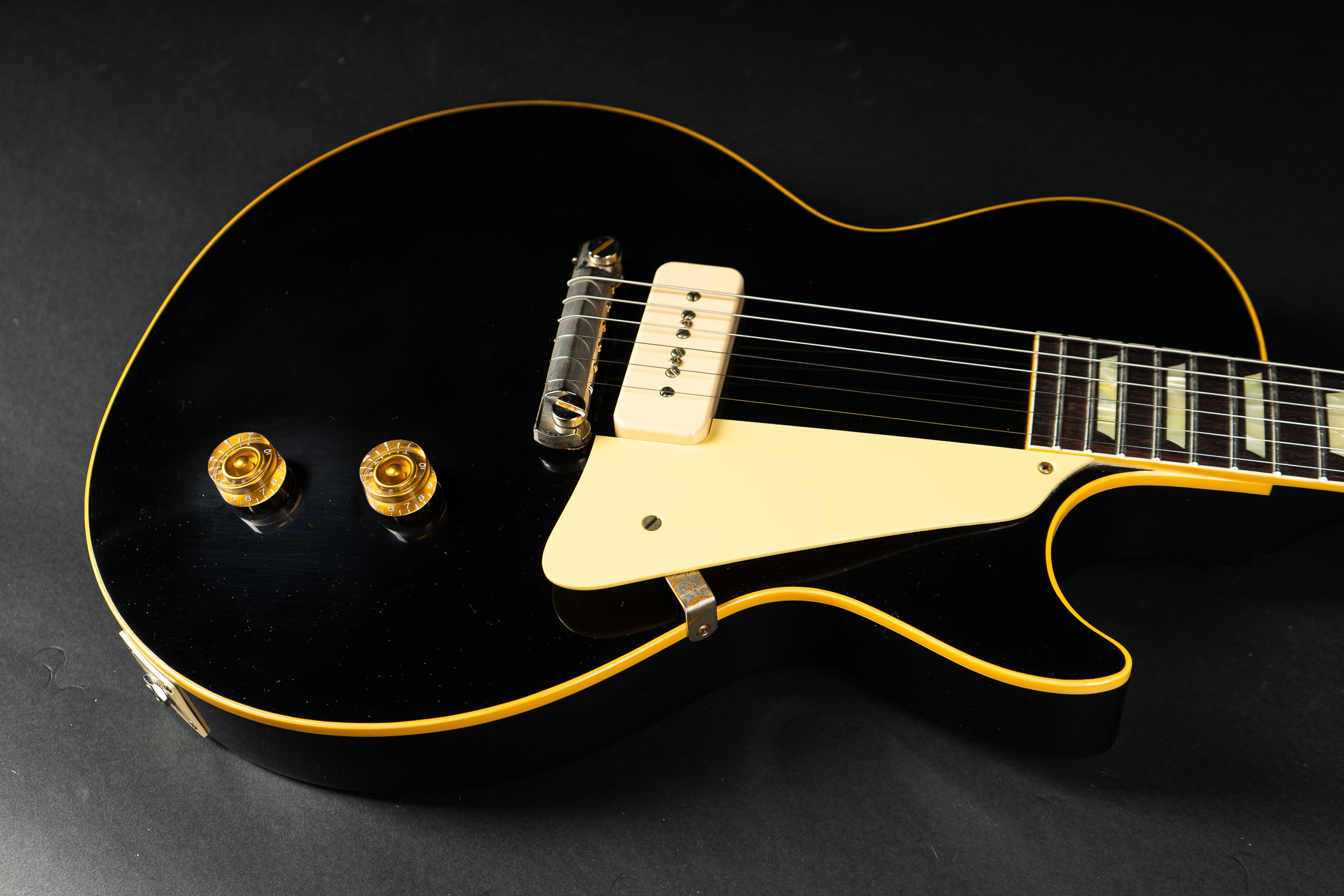 Gibson Custom Shop 1954 Les Paul Standard 1PU - All Ebony (3,7Kg