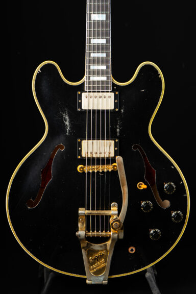 Gibson Custom Shop 1960 ES-355 Keith Richards Collector's Edition Signed Label Aged and Signed Label - Ebony
