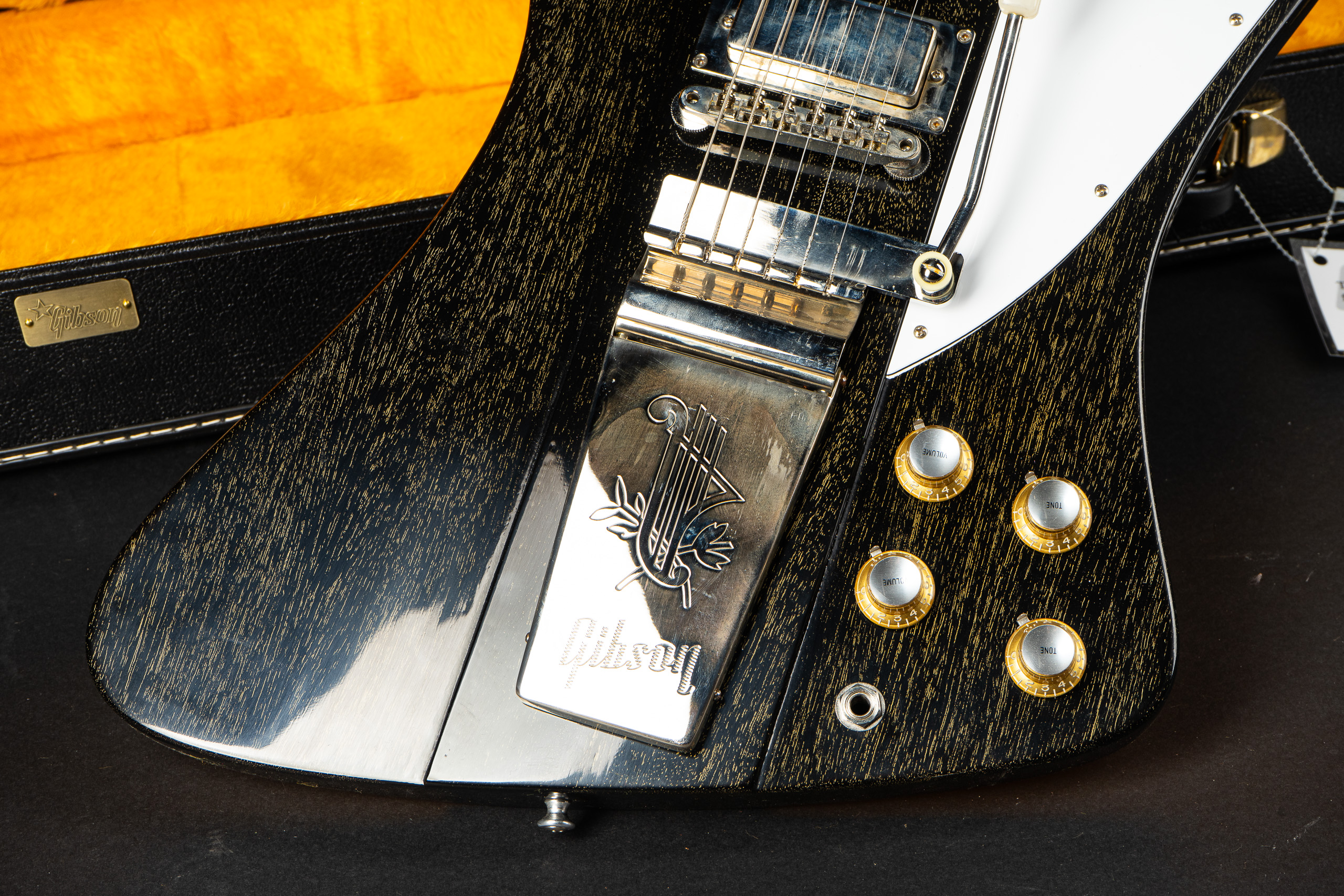 動画あり Gibson Custom Shop Firebird Ⅴ VOS Gibson Custom Shop 1963 Firebird V VOS - Silver Fox - GuitarPoint
