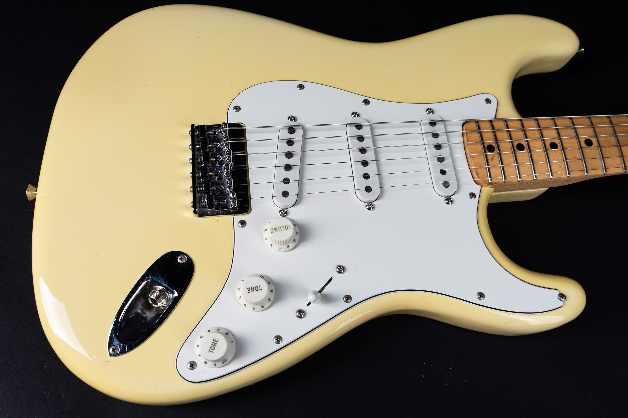 1974 Fender Stratocaster Hardtail - Olympic White (3,0Kg