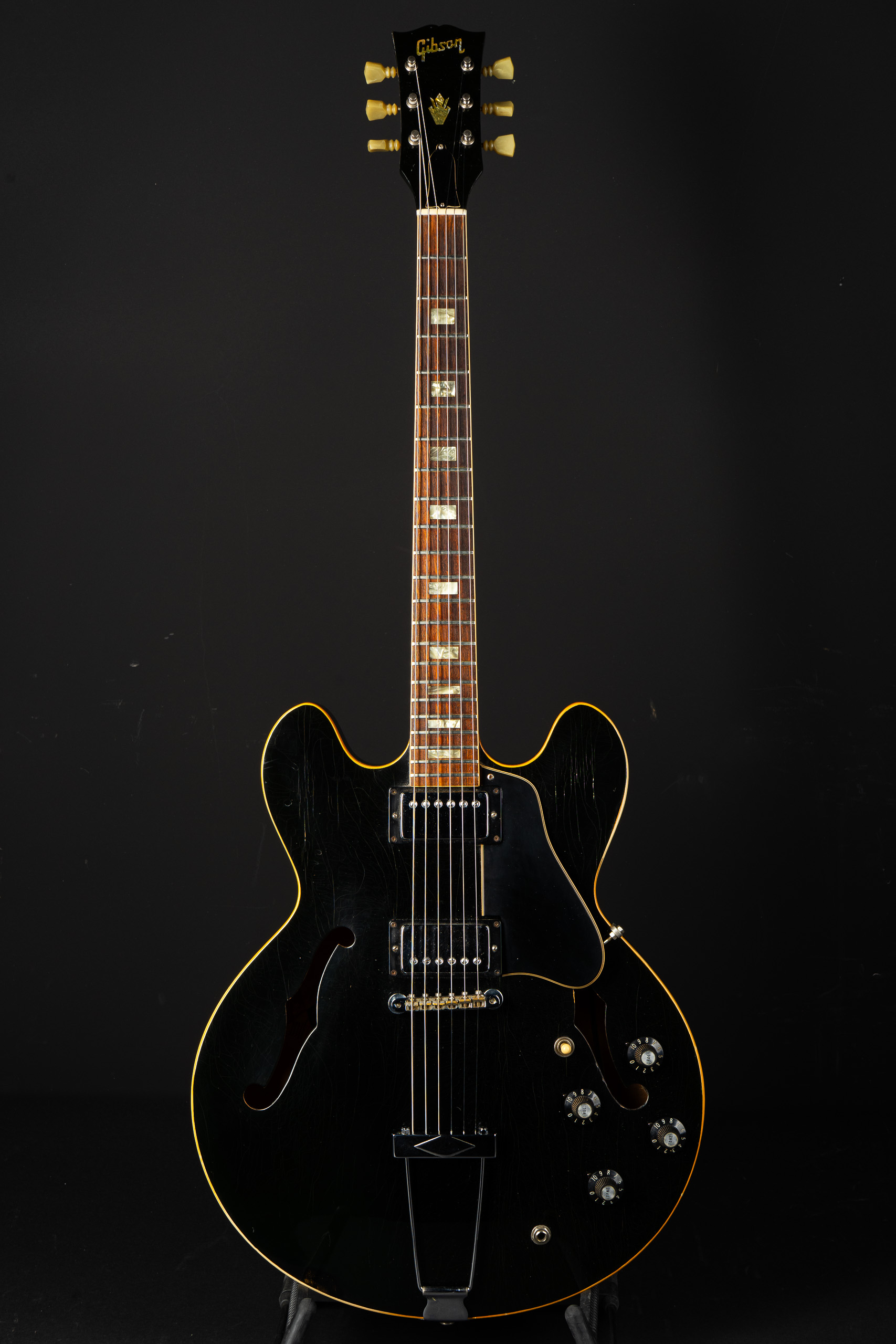 1974 Gibson ES-335 TD - Ebony - GuitarPoint