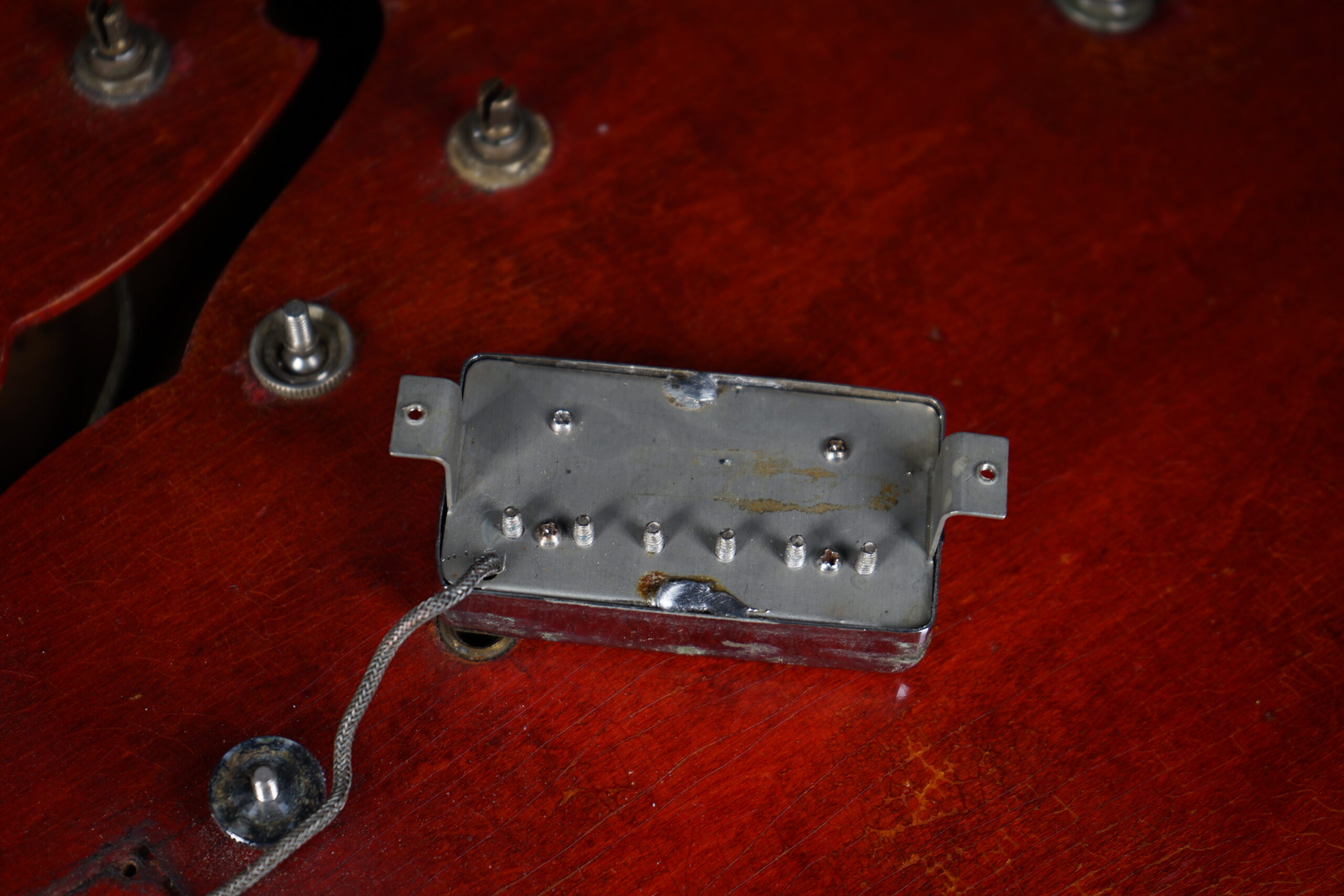 1967 Gibson ES-335 TD Stoptail Conversion – Cherry