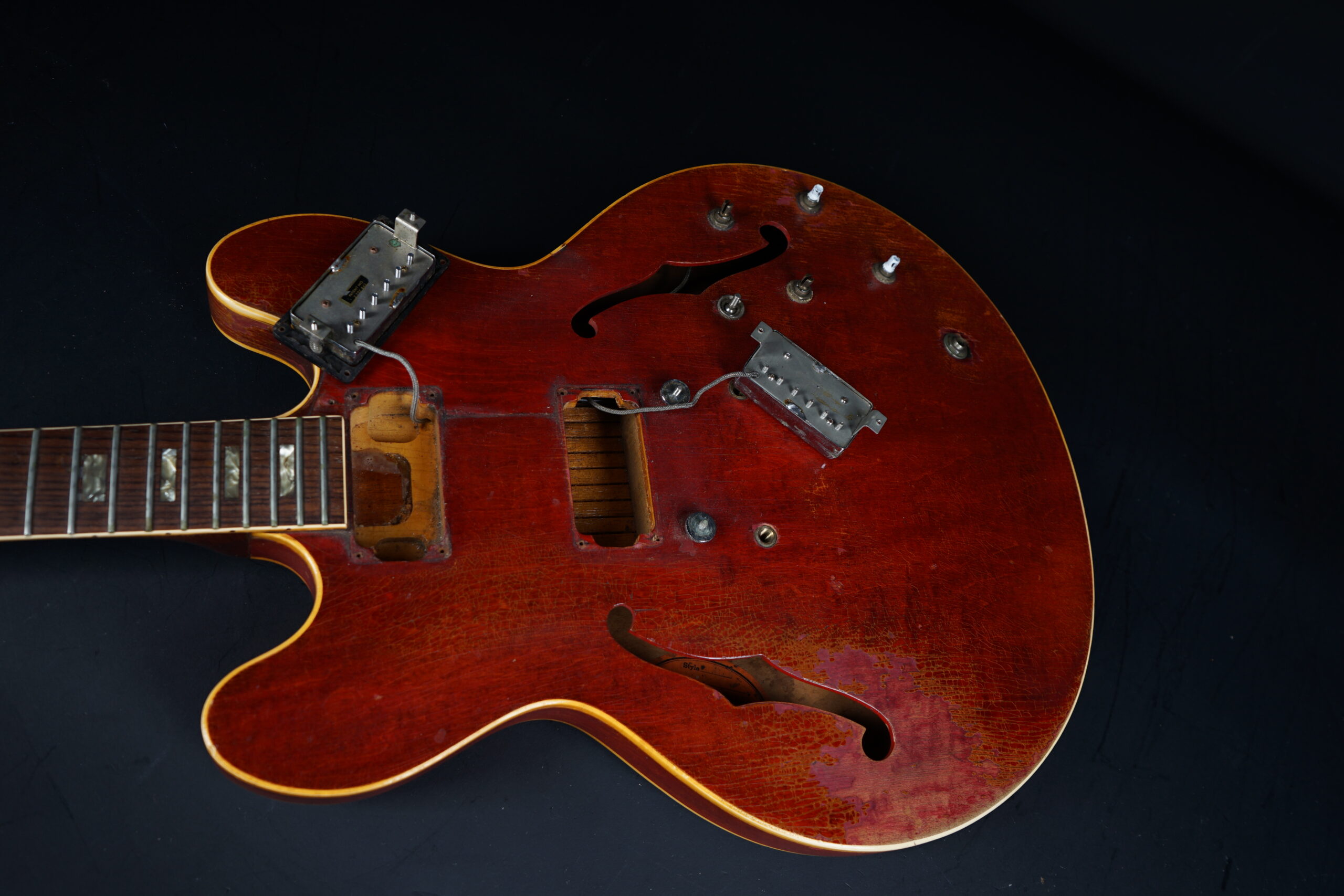 1967 Gibson ES-335 TD Stoptail Conversion – Cherry