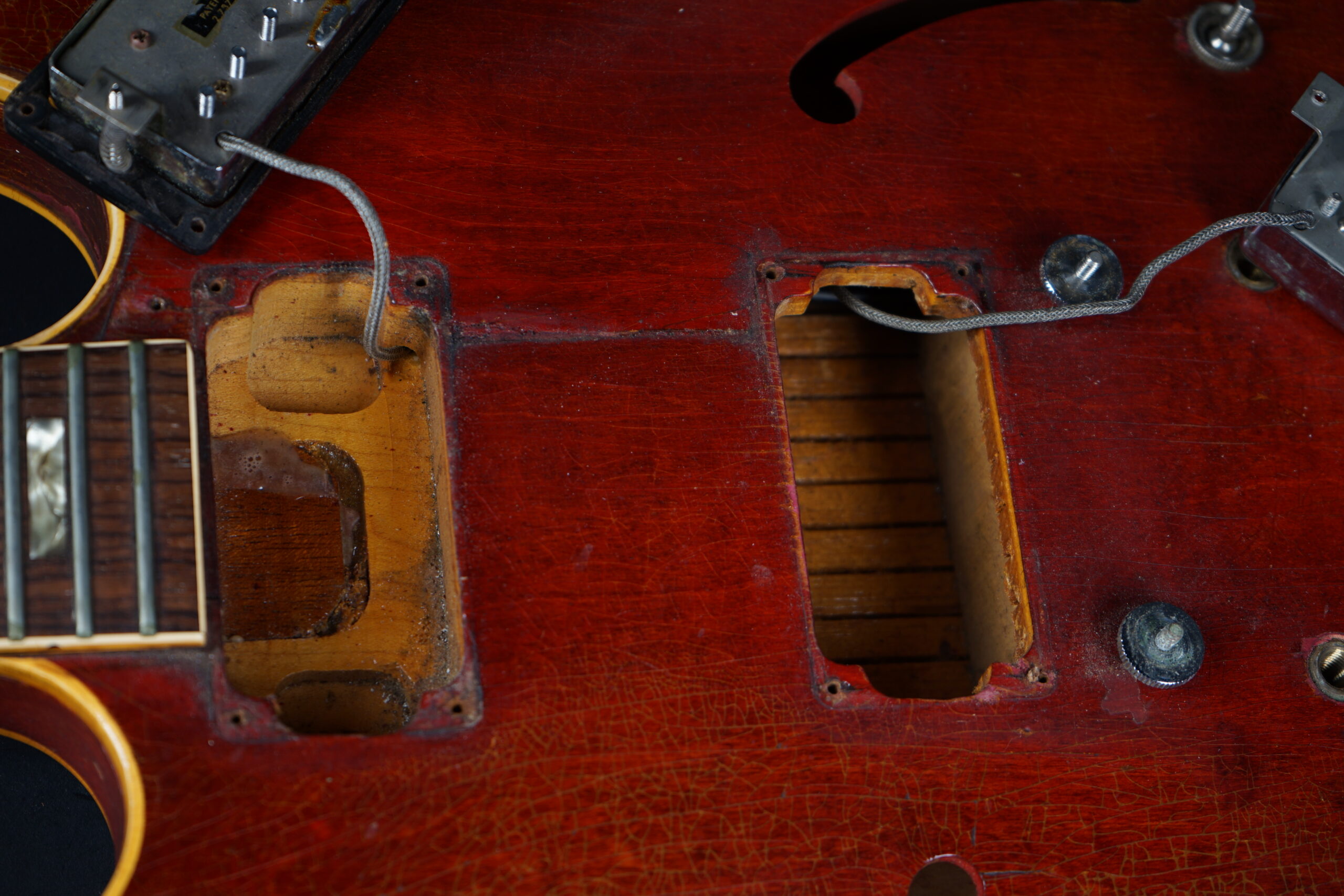 1967 Gibson ES-335 TD Stoptail Conversion – Cherry