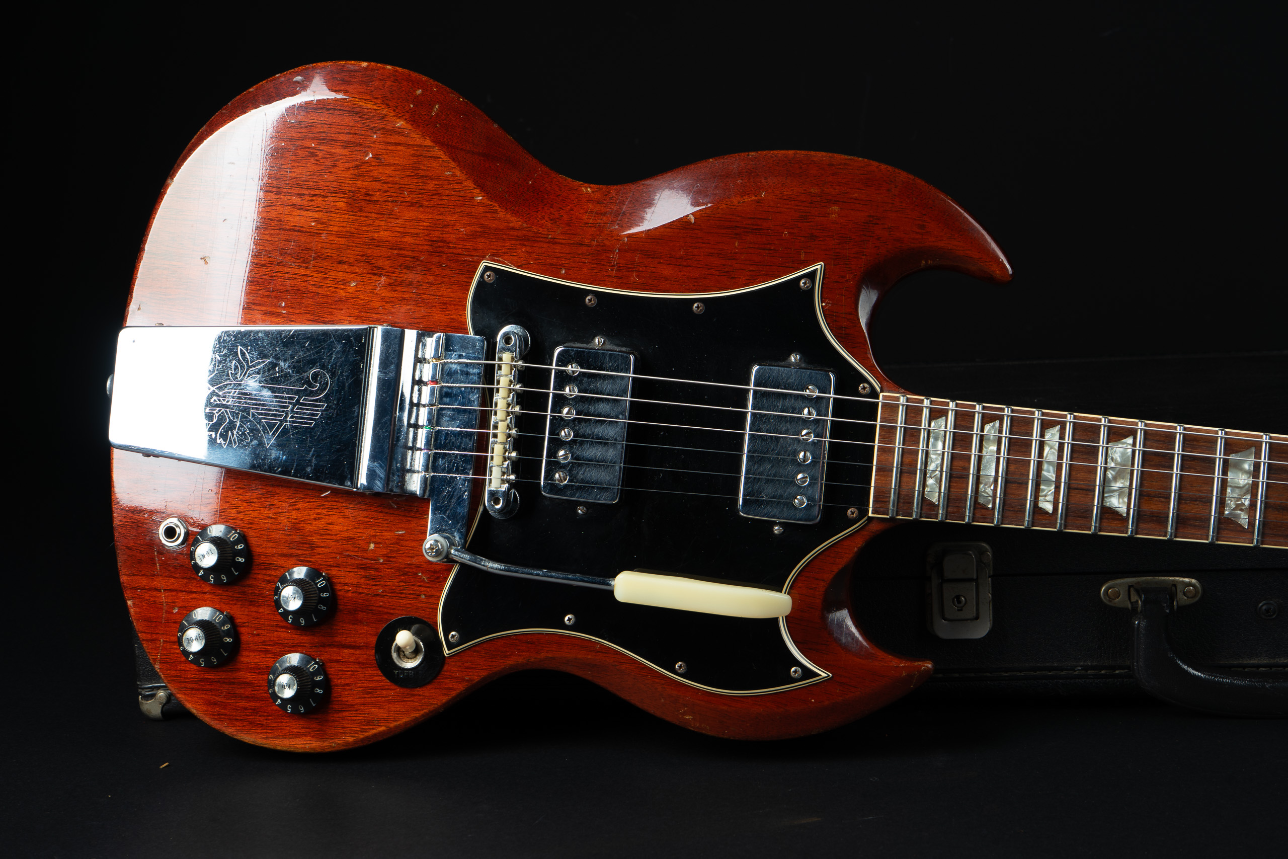 Gibson SG standard ジャンク扱い 1968 Gibson SG Standard - Cherry 2,98Kg! - GuitarPoint