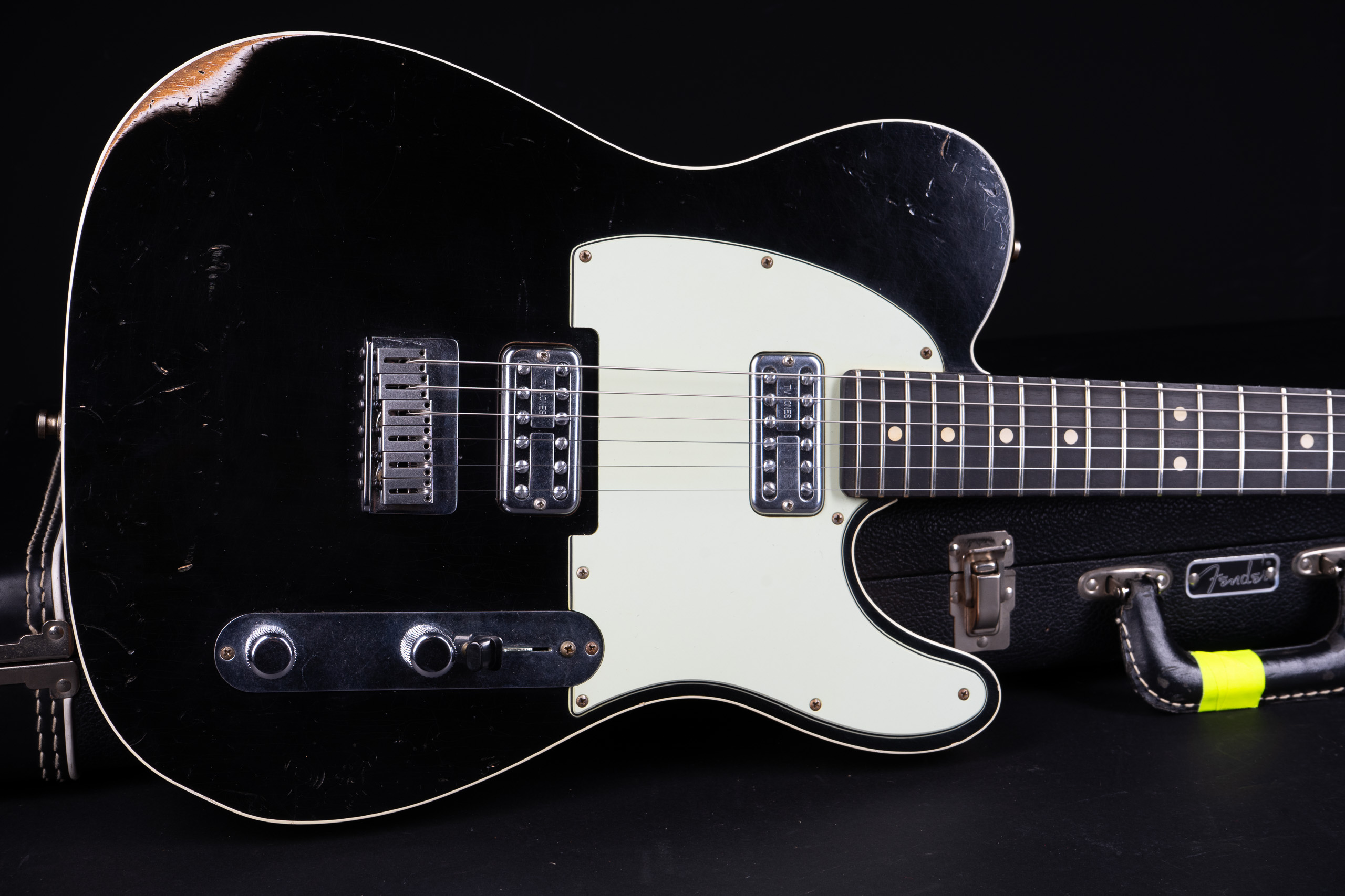 2014 Fender Custom Shop Telecaster Double TV Jones Relic - Black