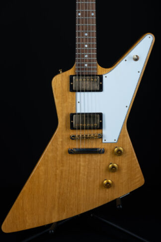 2022 Gibson Custom Shop 1958 Explorer White Guard – Korina