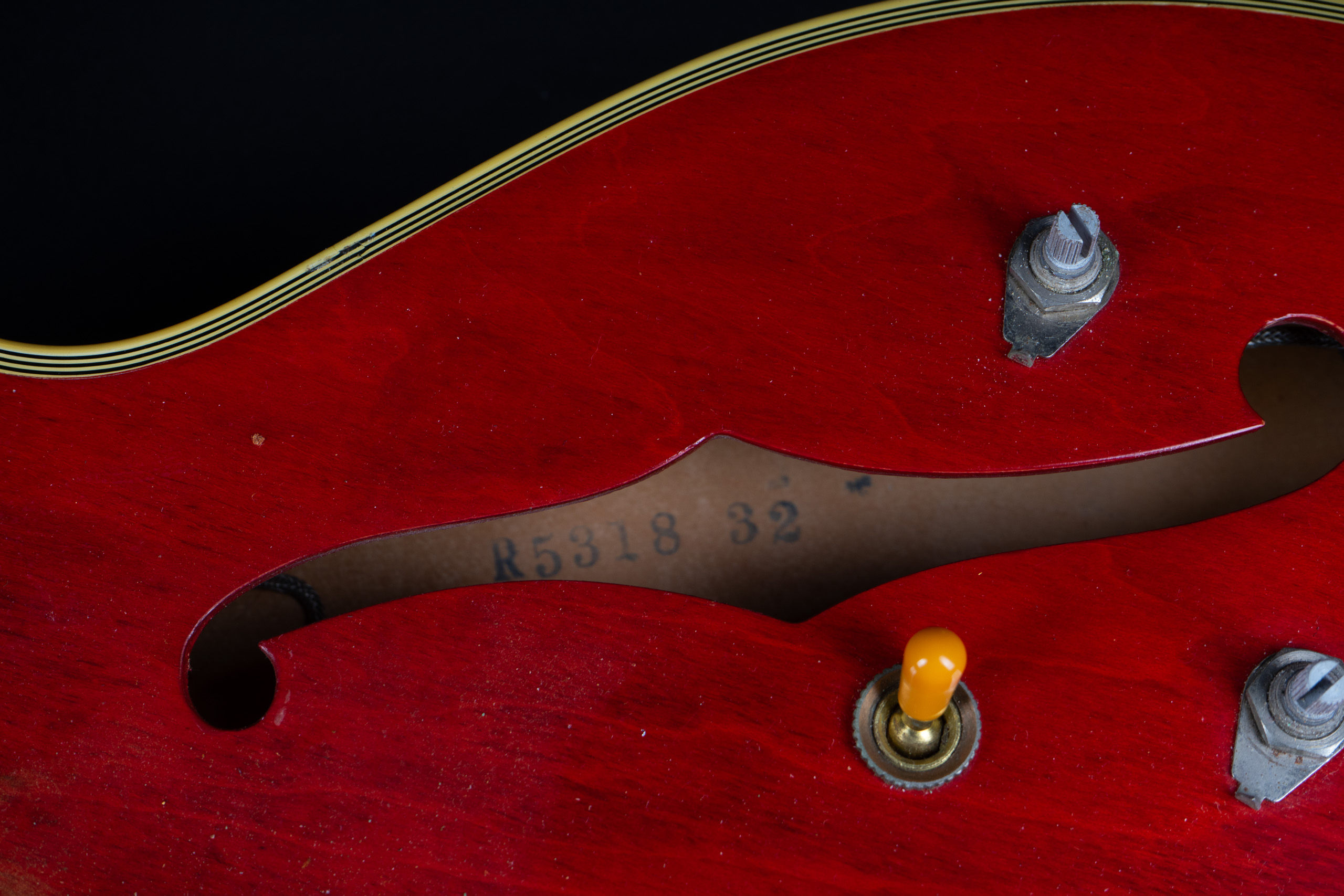 1960 Gibson ES-355 TD Mono/No Varitone Bigsby – Cherry