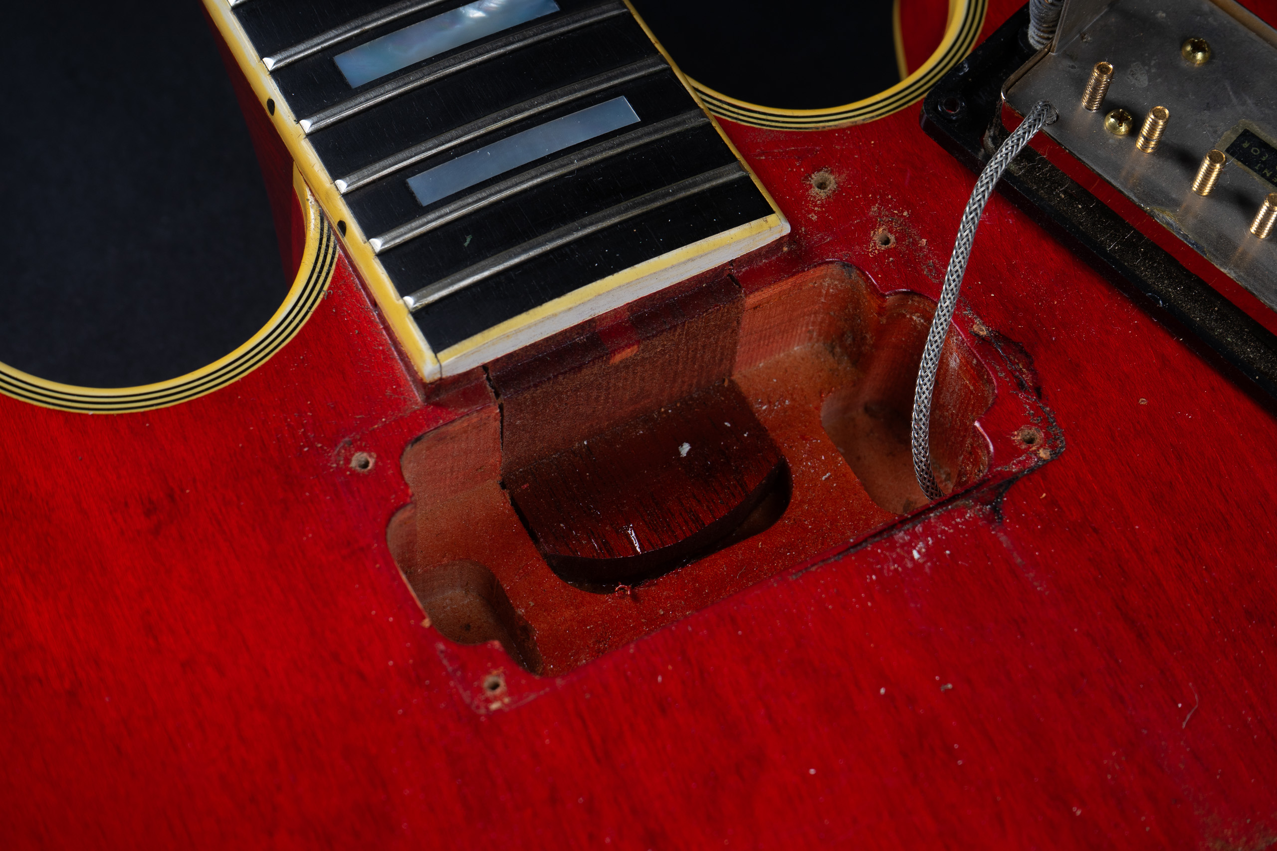 1960 Gibson ES-355 TD Mono/No Varitone Bigsby – Cherry