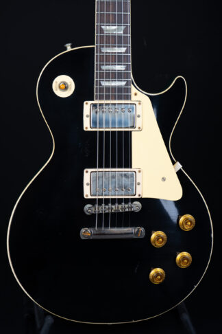 Gibson 1958 Les Paul Standard Ebony Top Metallic Sea Green Back Light Aged