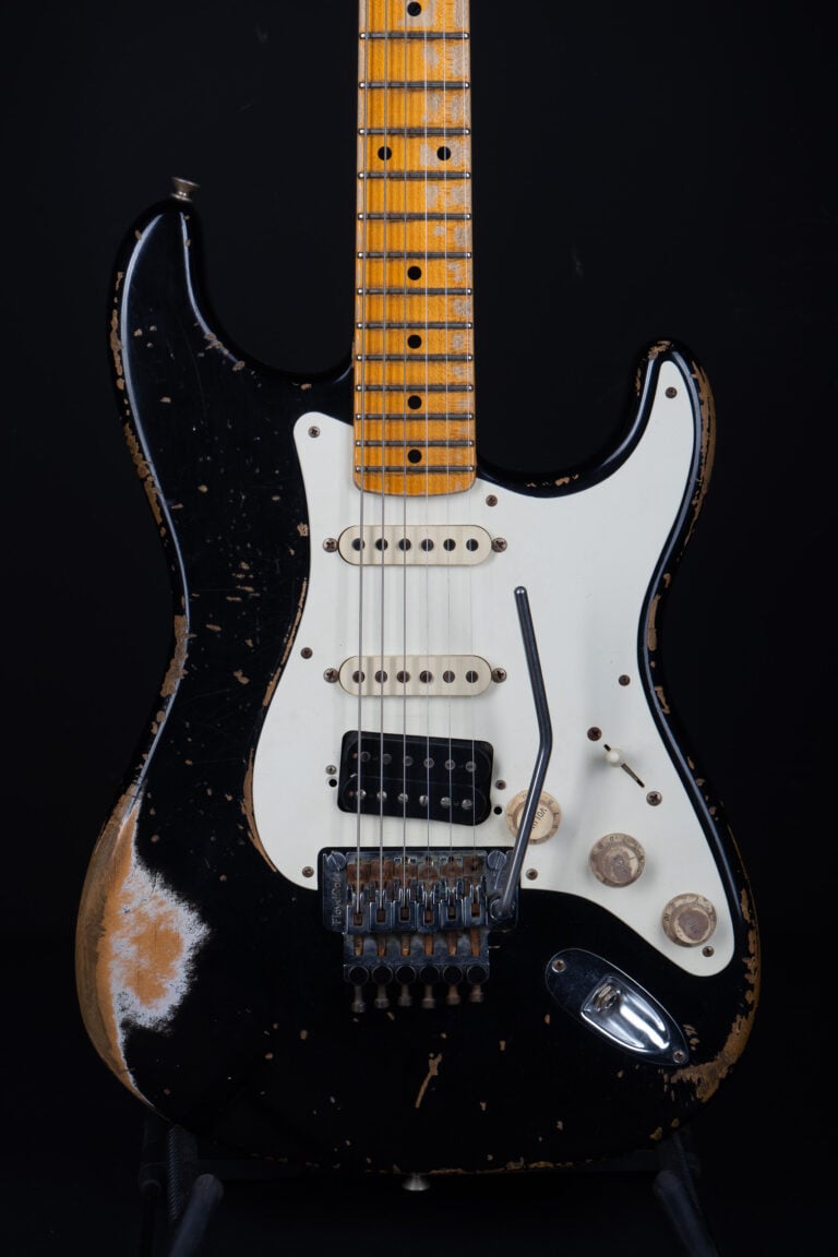 2012 Fender Jason Smith Masterbuilt 1956 Stratocaster Ultimate Relic Retro Floyd – Black