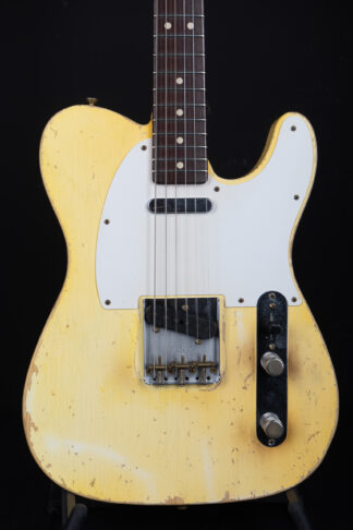 Fender GuitarPoint Hall of Fame Masterbuilt Dennis Galuszka 1963 Telecaster Super Heavy Relic - Faded Vintage White