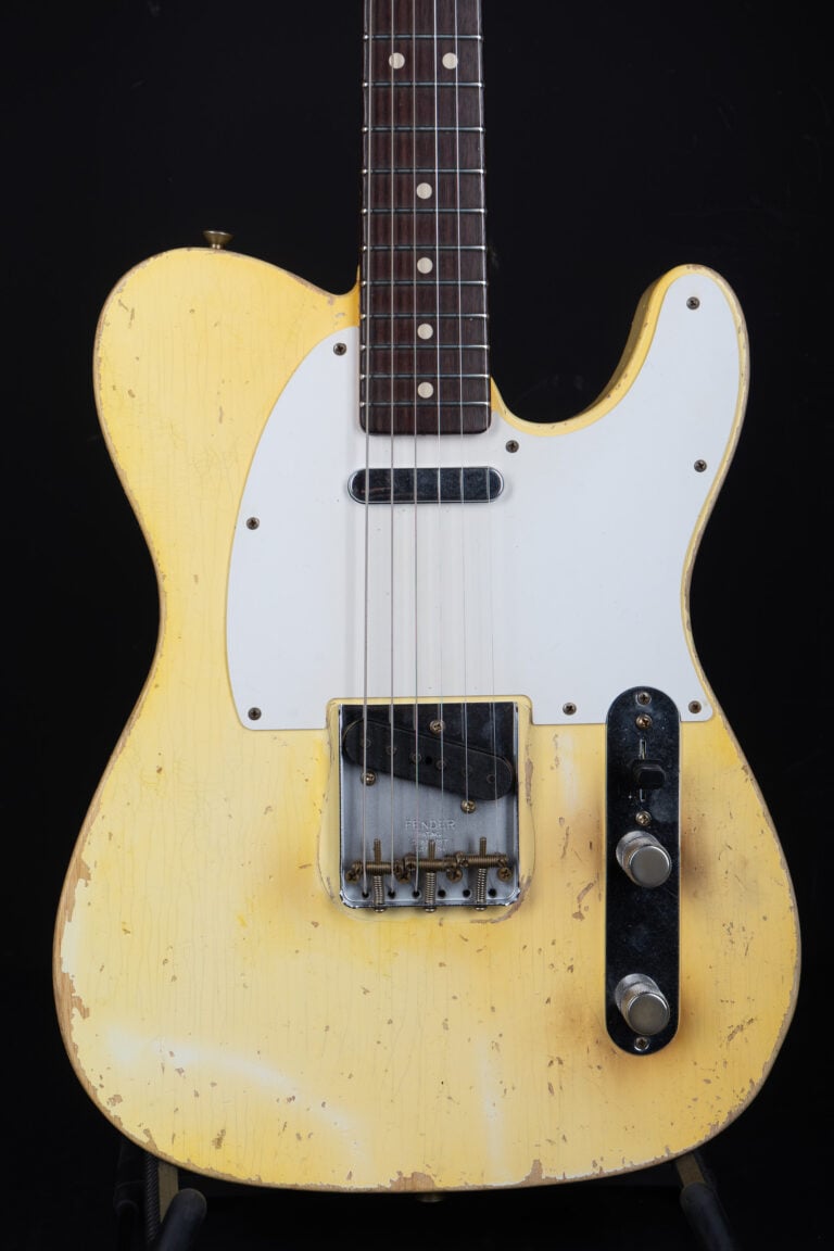 Fender GuitarPoint Hall of Fame Masterbuilt Dennis Galuszka 1963 Telecaster Super Heavy Relic – Faded Vintage White