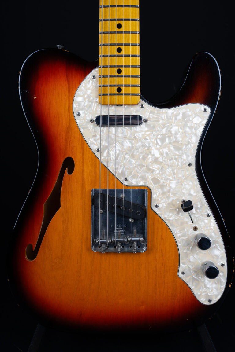 2010 Fender Greg Fessler Masterbuilt 1968 Telecaster Thinline Relic – Sunburst