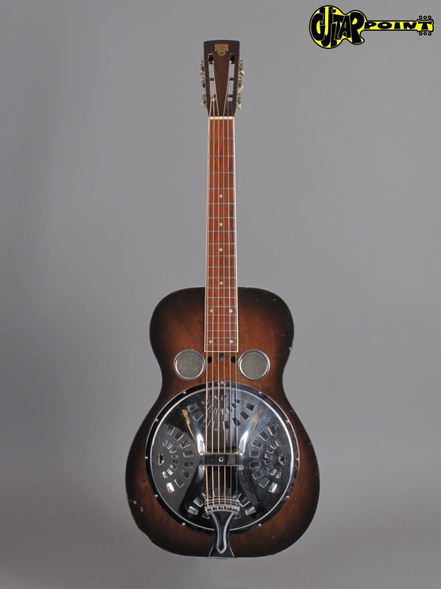 1930s Dobro Model 55 Roundneck Resonator Guitar Guitarpoint 5129
