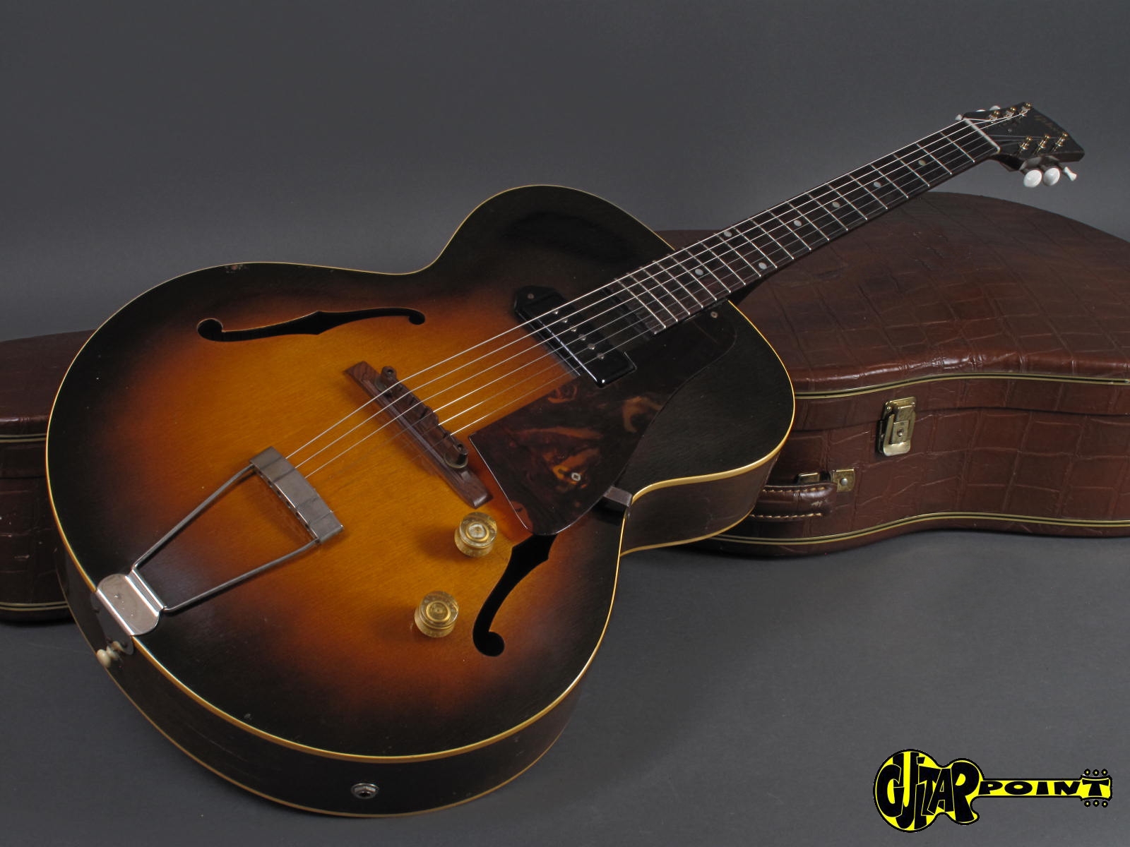 used gibson es 125 with trapezoid inlay