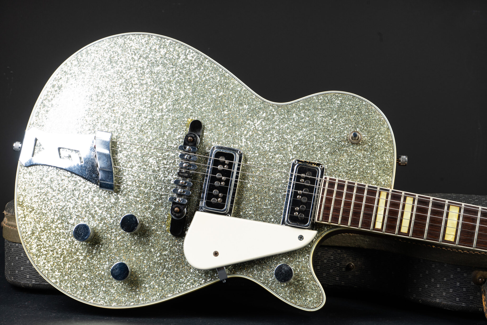 1954 Gretsch 6129 Silver Jet – Silver Sparkle (one of the first 10 ever  made!) – GuitarPoint