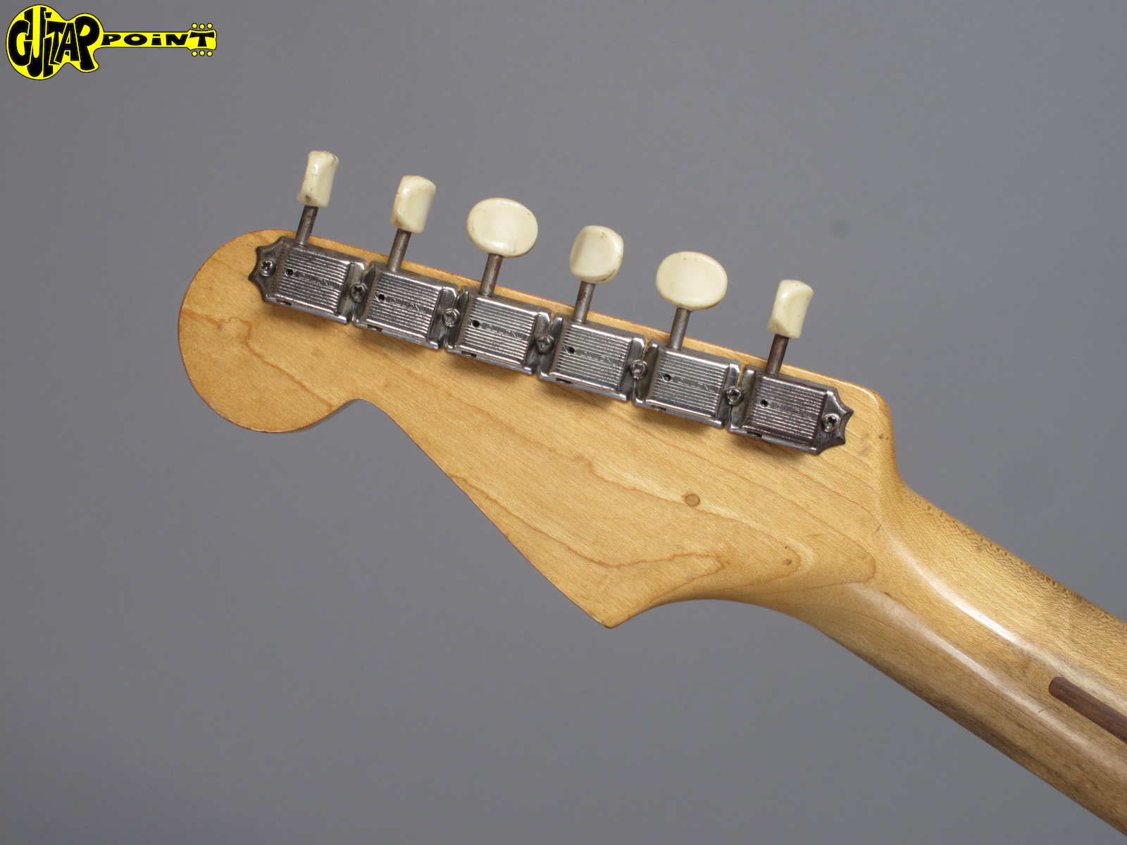 1956 Fender Musicmaster – Desert Sand – First Year! – GuitarPoint