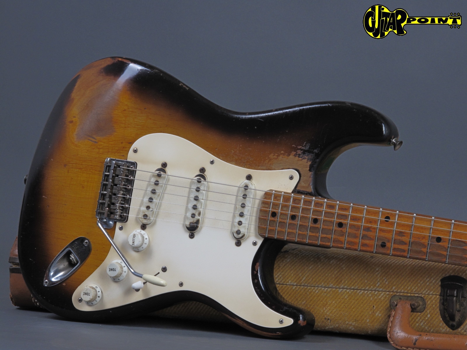 1956 Fender Stratocaster – 2-tone Sunburst – GuitarPoint