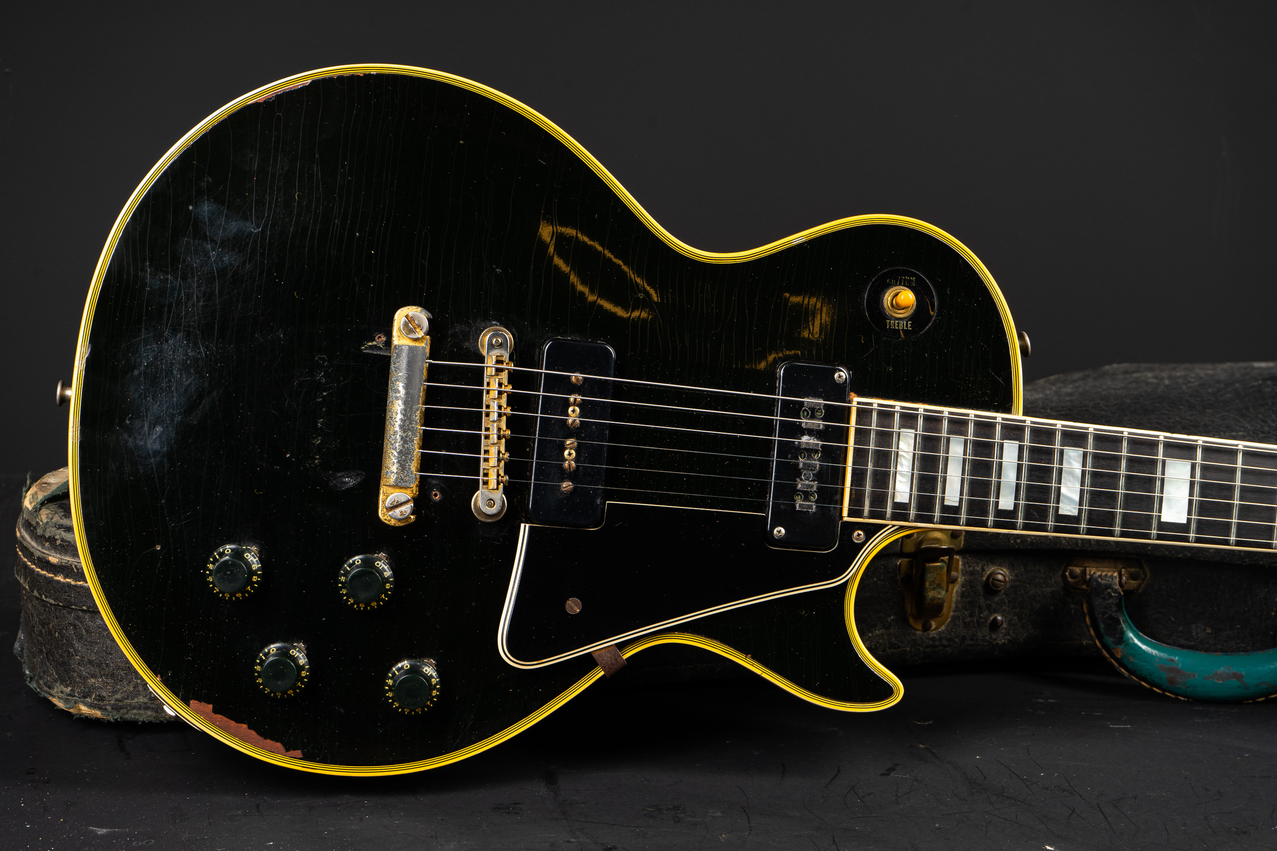 1956 Gibson Les Paul Custom Black Beauty - Ebony - GuitarPoint