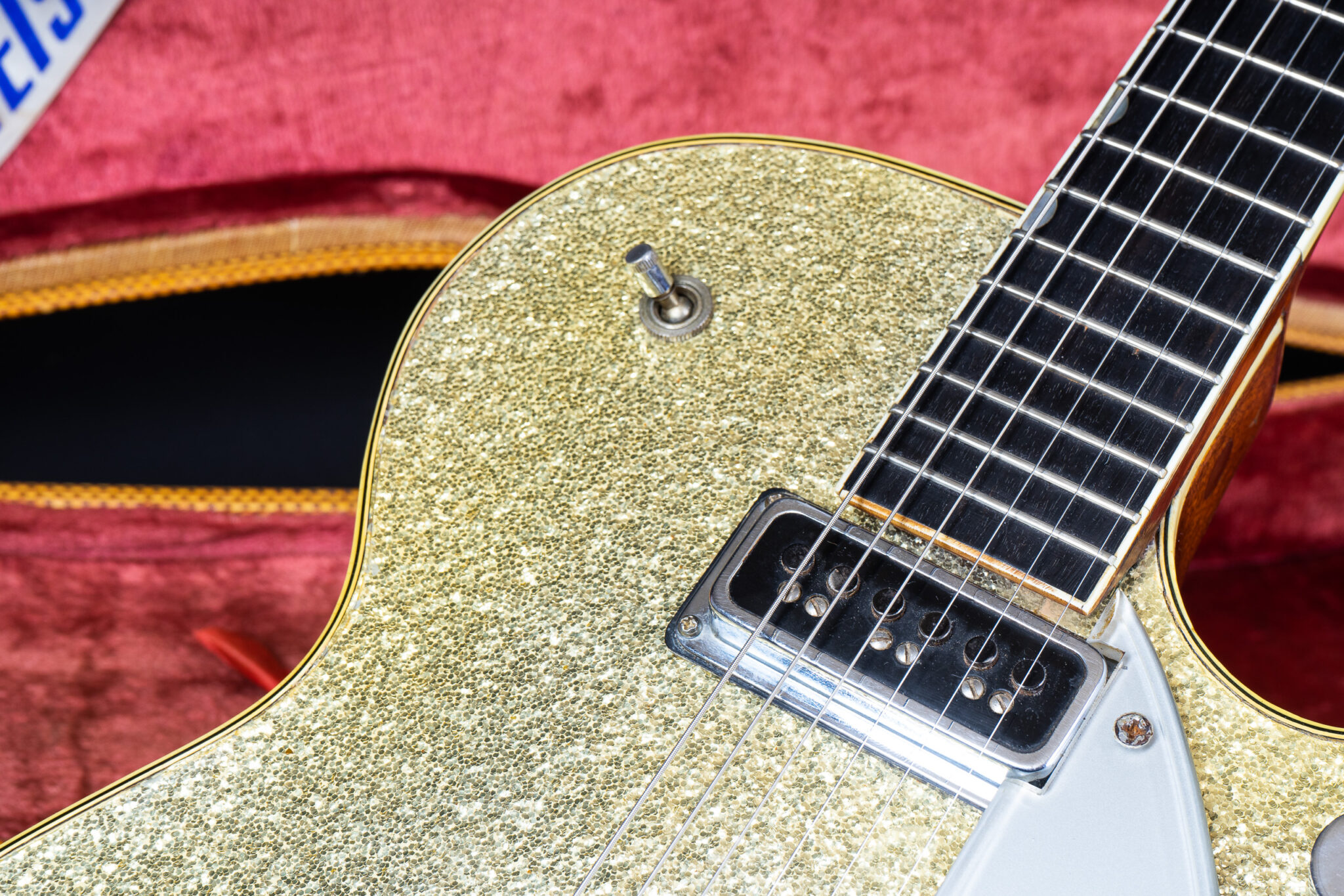1956 Gretsch 6129 Silver Jet – Silver Sparkle – GuitarPoint