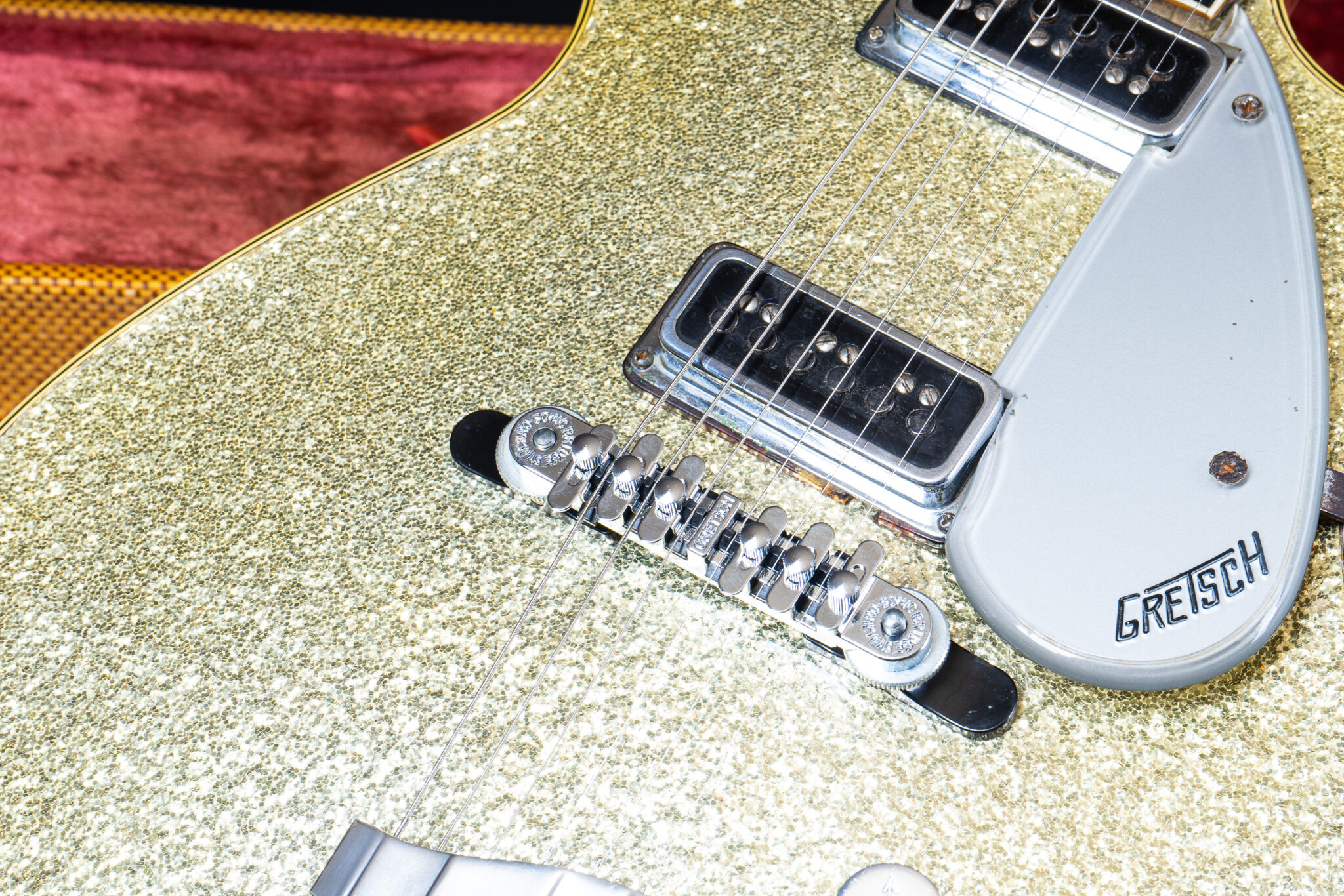 1956 Gretsch 6129 Silver Jet – Silver Sparkle – GuitarPoint